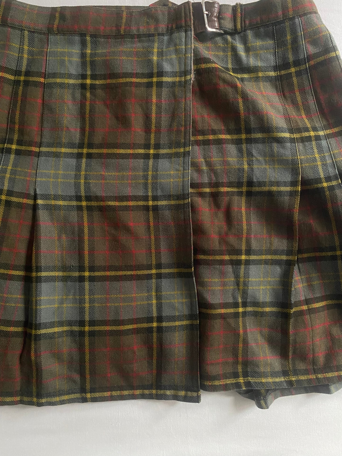 Fustă Weekend by Max Mara – Tartan – 100% Lână Virgină – EU 42 – Made in Italy