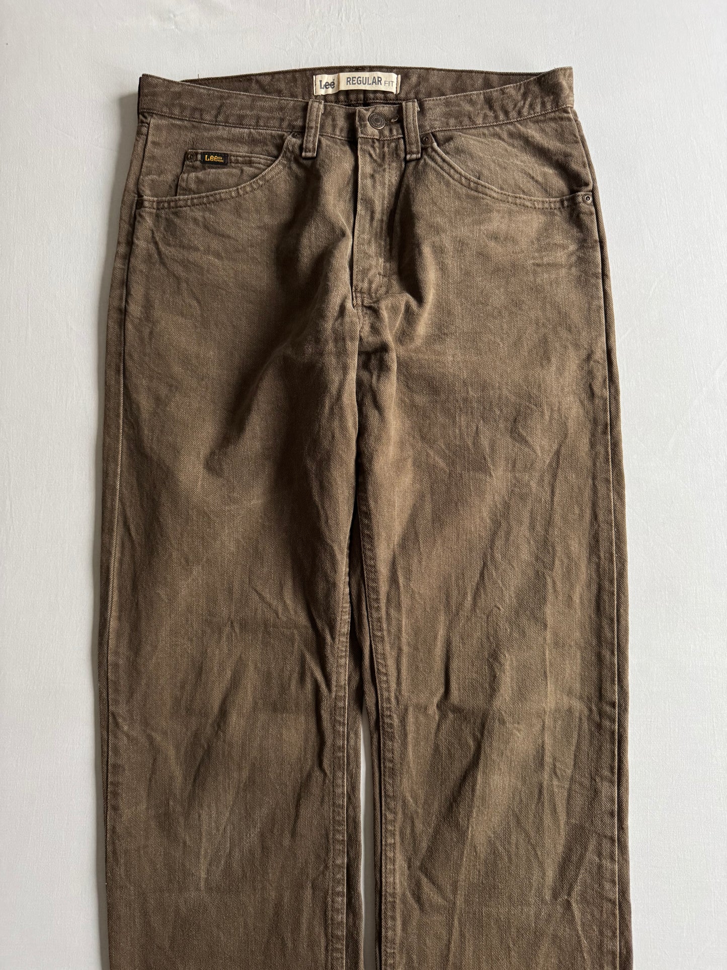 🪵 Jeans Bărbați Lee Regular Fit Maro Washed – W32 x L32