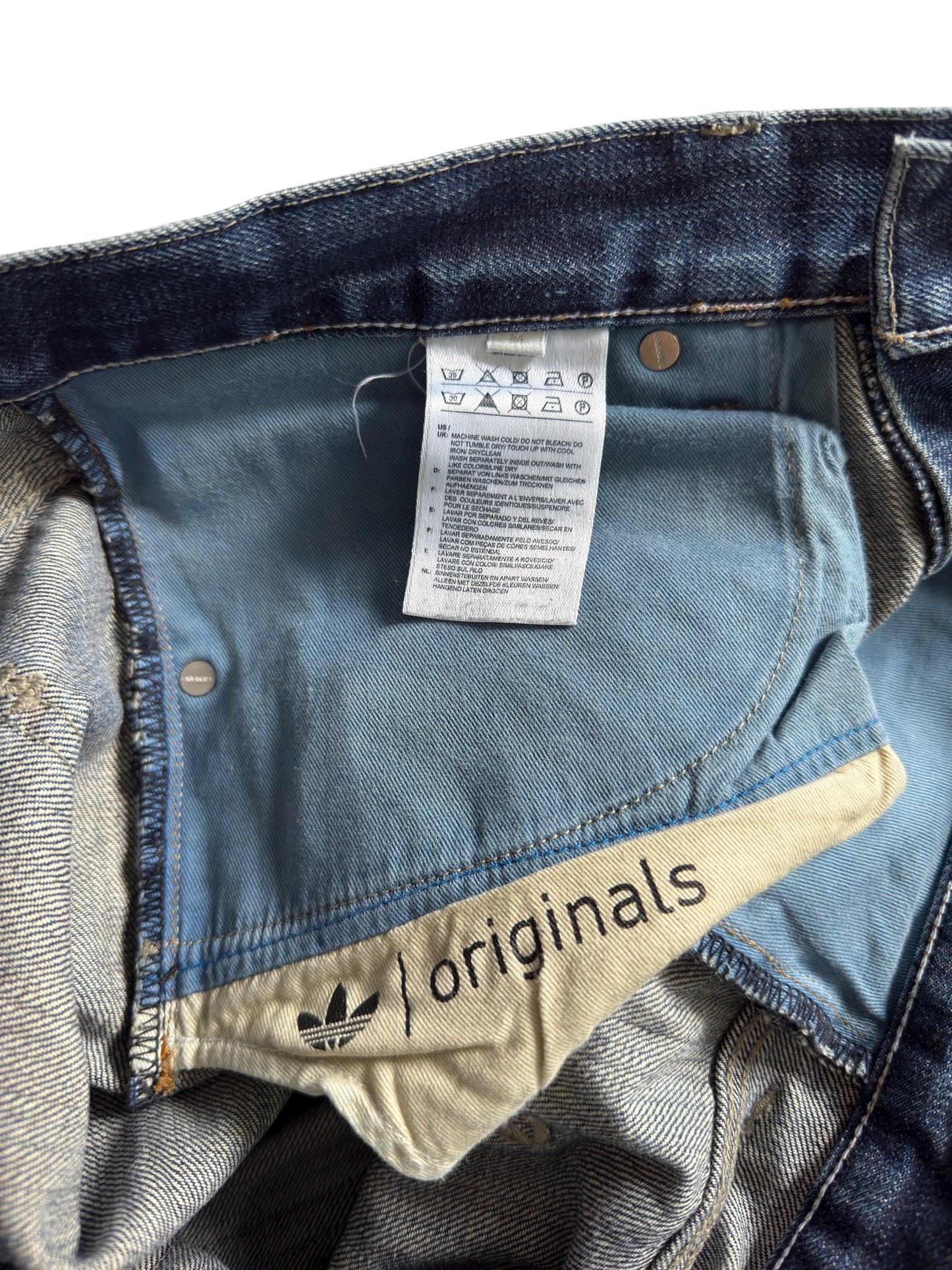 👟 Adidas Selvedge Denim Jeans – Conductor Model – 2011 – Relaxed Baggy Fit – W34
