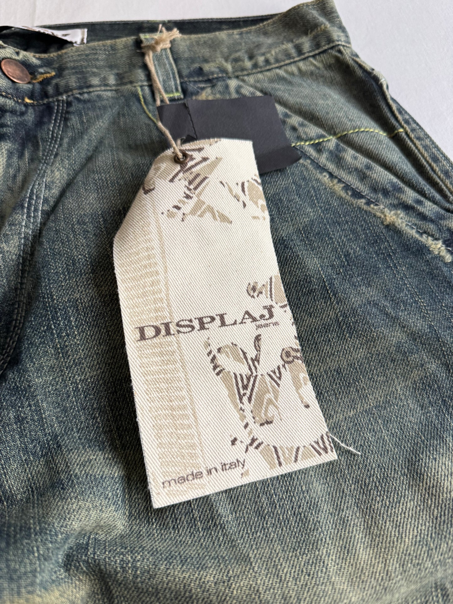 👖 Jeansi Y2K Deadstock Baggy Made in Italy – Sandy Wash (Mărimi 44 / 48 / 50)