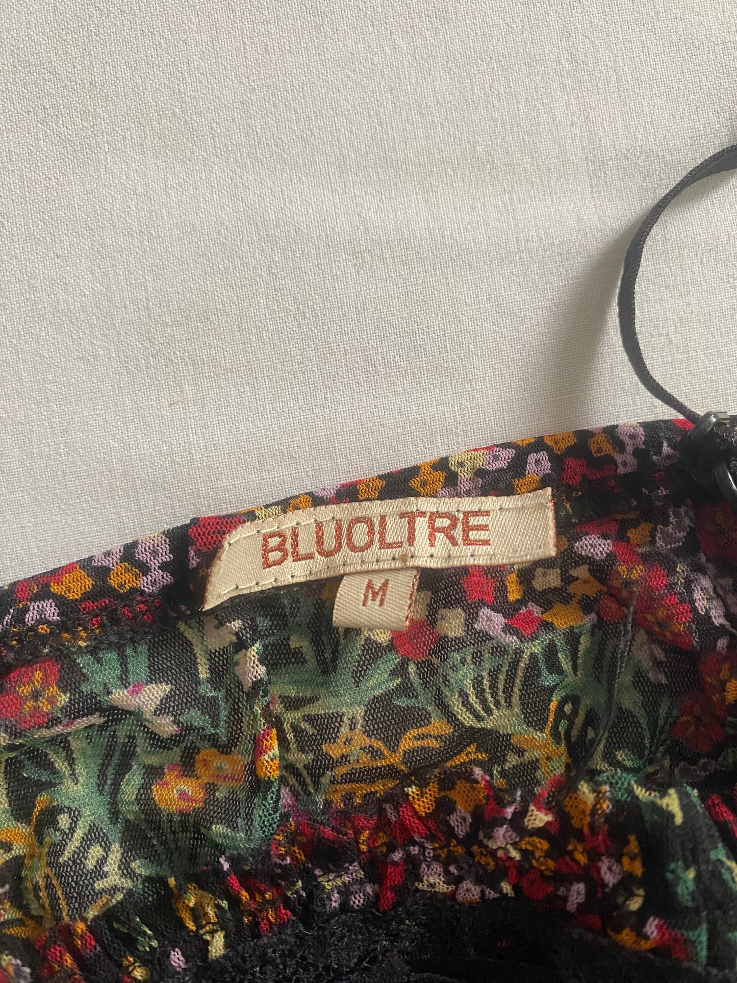 🌸 Top Y2K cu Imprimeu Floral – Mărime M