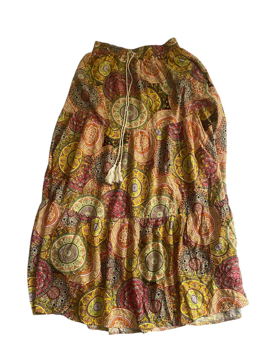 Fustă Maxi Vintage – Print Vibrant – 100% Vâscoză 🌺🌀