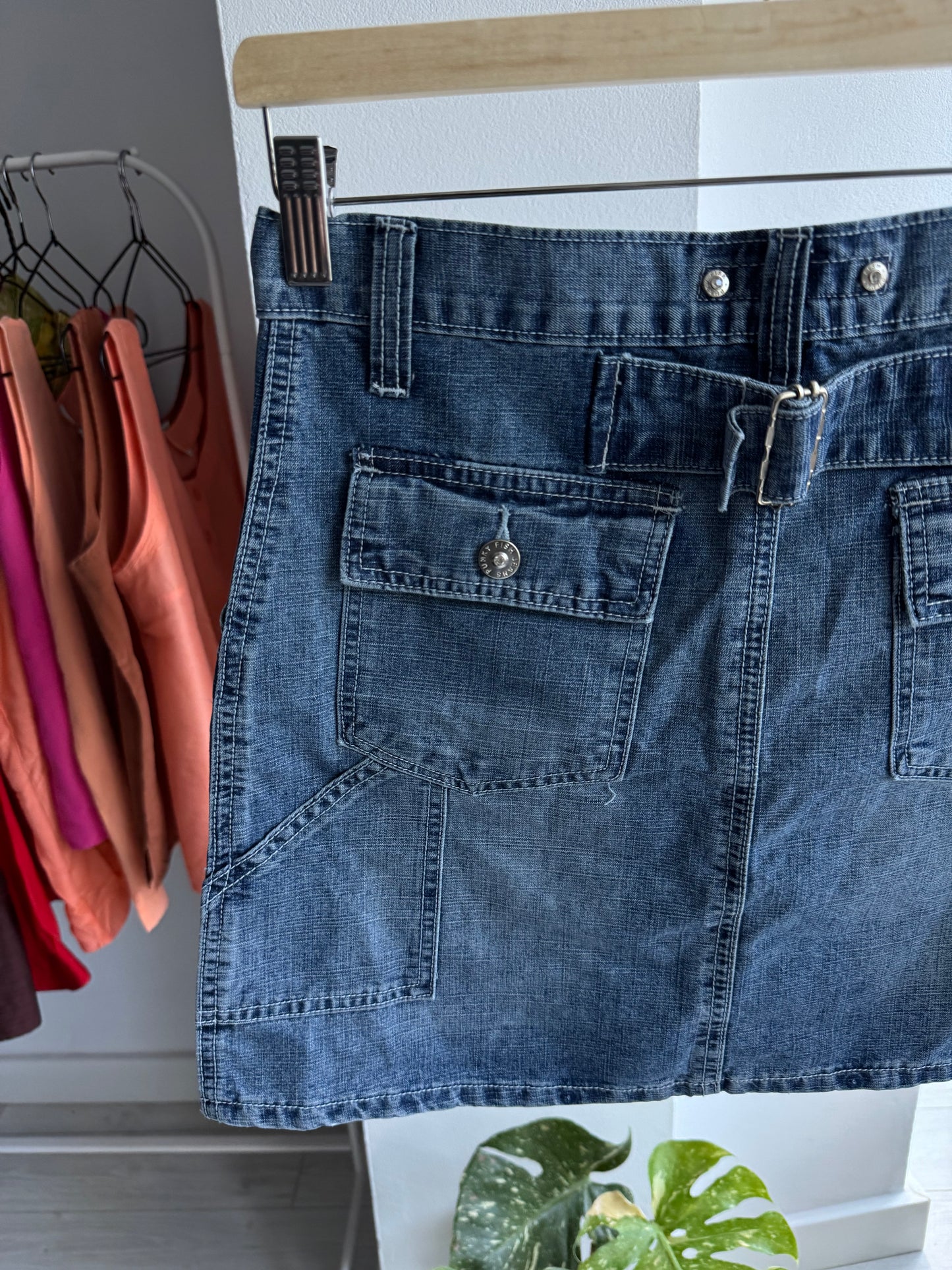 👖 Fustă Denim Carpenter Buckleback Y2K Deadstock | New with Tags – S/M Damă