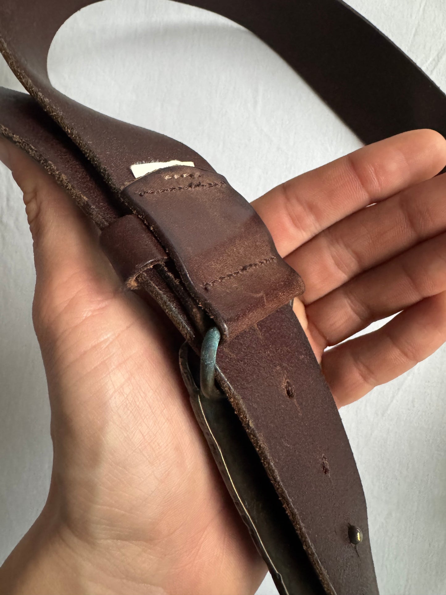 🤠 Curea Vintage Levi’s din Piele Full Grain Maro cu Cataramă – 105 cm