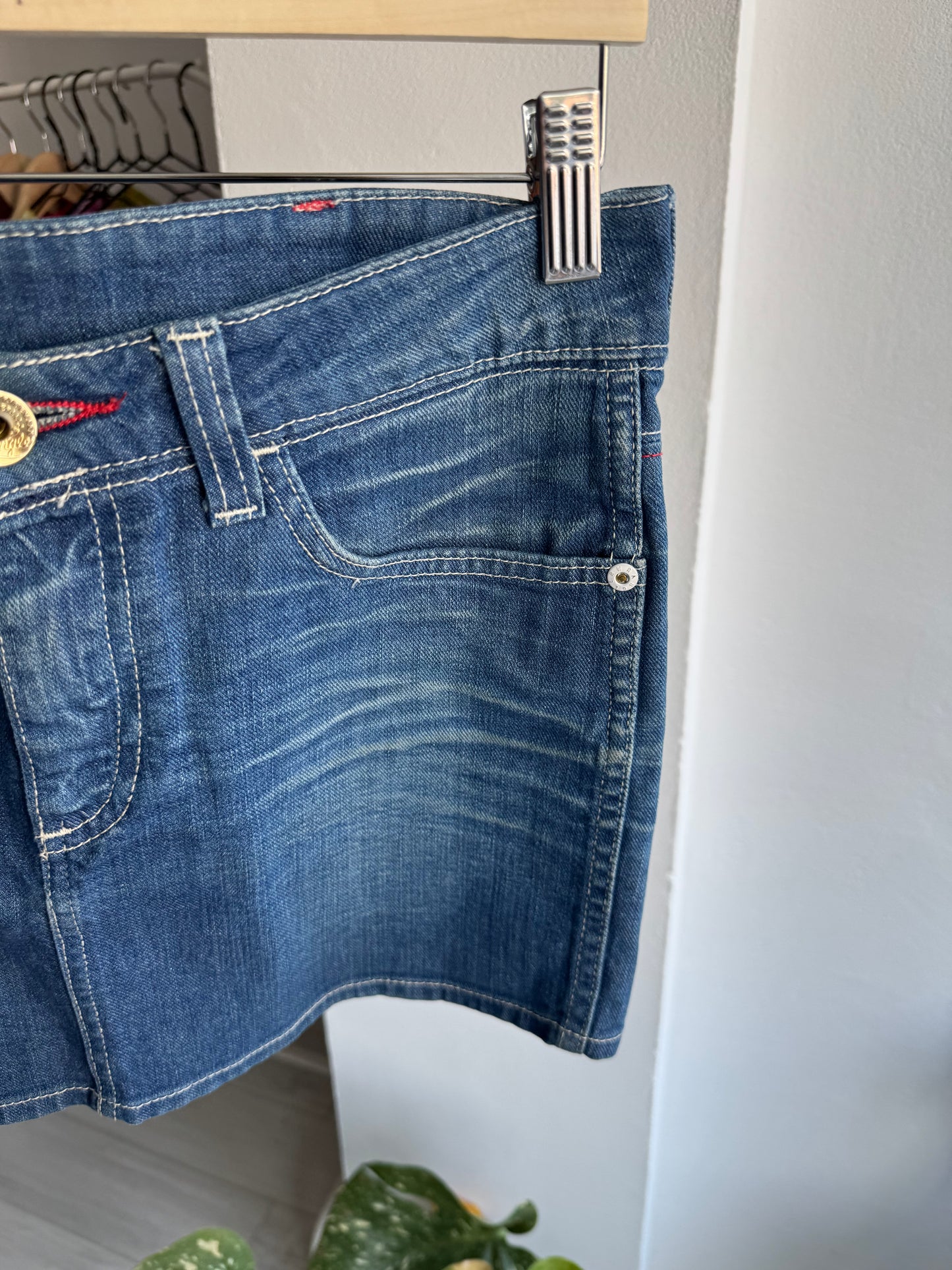🤠 Fustă Denim Wrangler Y2K | M Damă (W28)