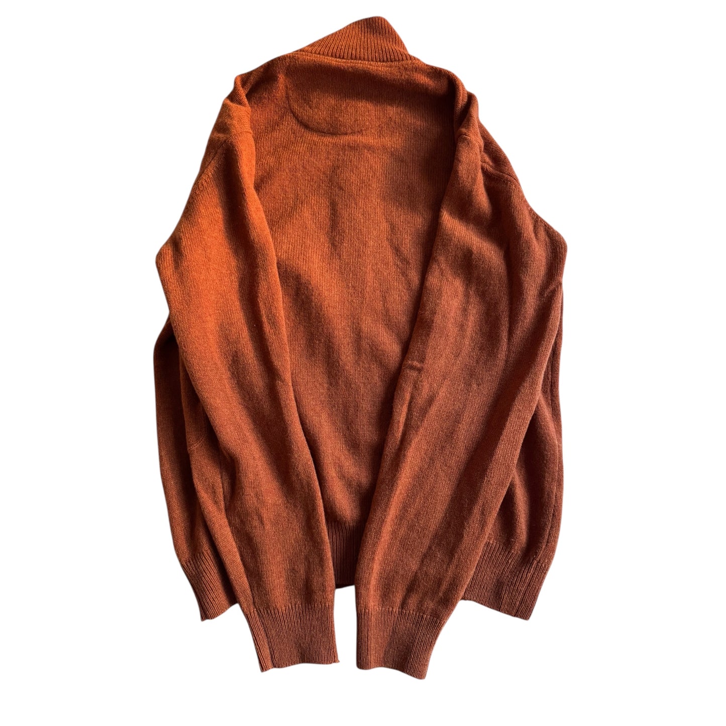 🧶 Pulover Barbour portocaliu cu fermoar – mărimea M bărbați