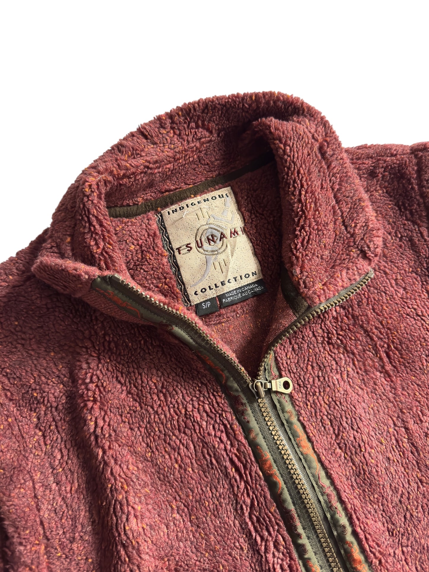 🥾 Vintage Sherpa Fleece Vest – Made in Canada – Men’s S