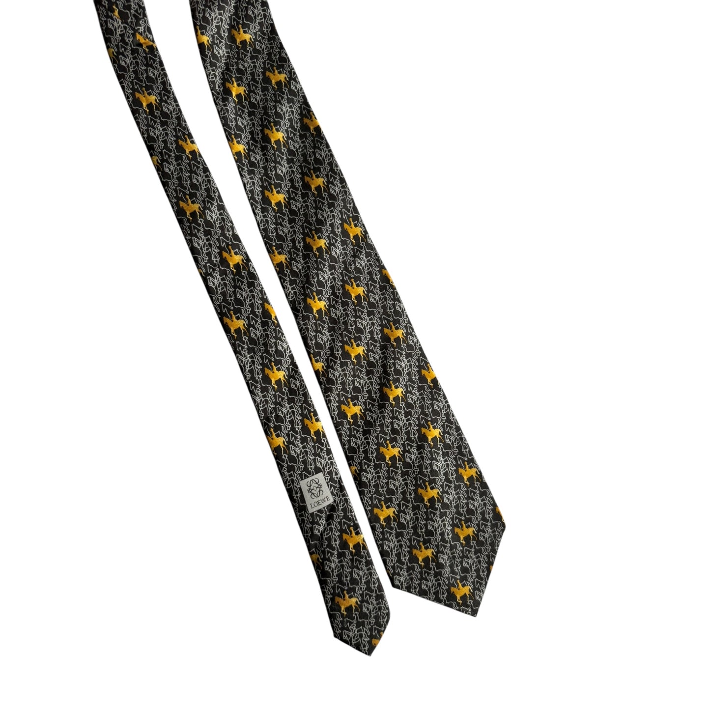 👔 Cravată Vintage Loewe din Mătase – Made in Spain