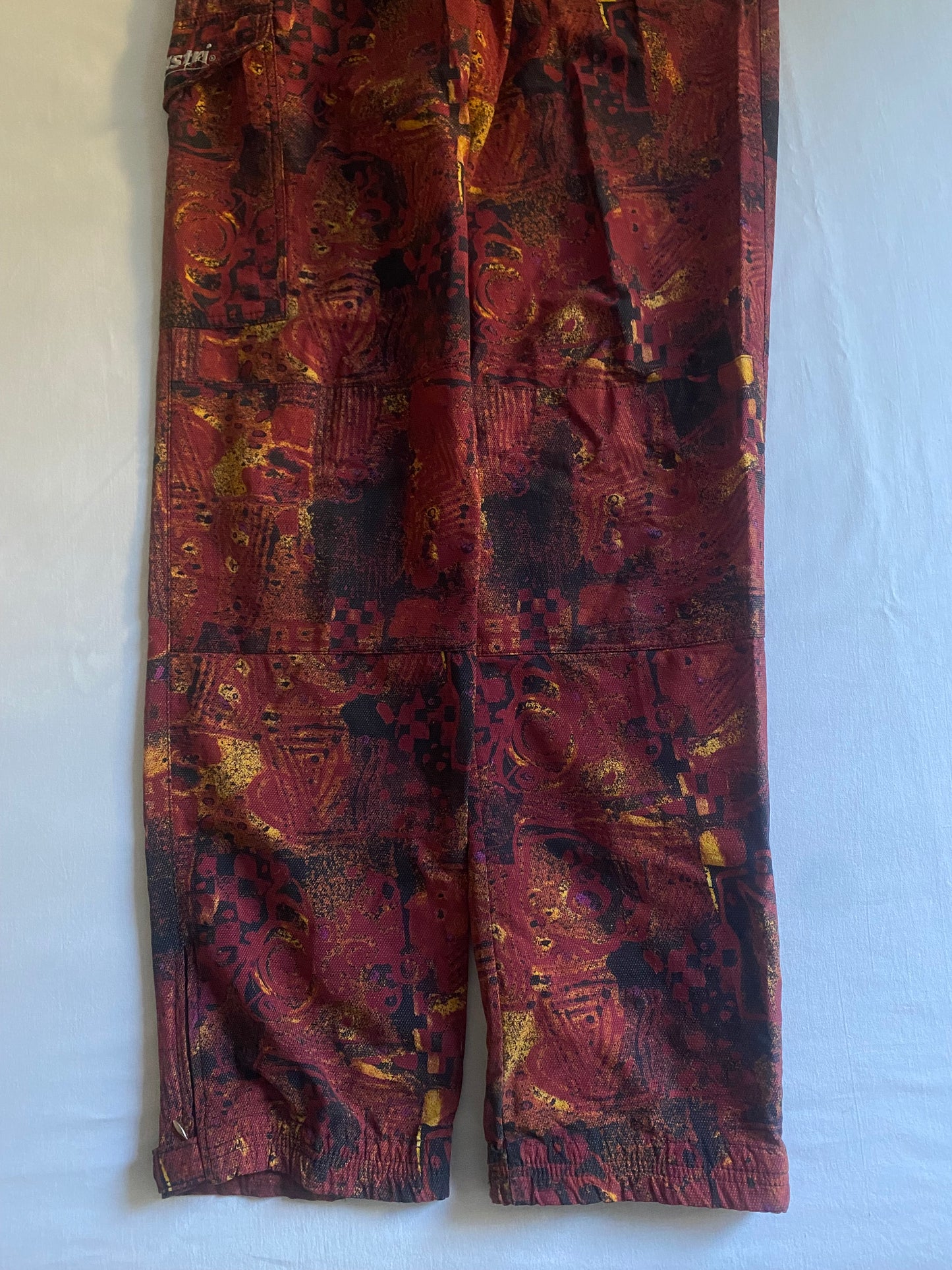 Pantaloni Cargo Vintage Activewear cu Print – Made in Austria – Mărime L