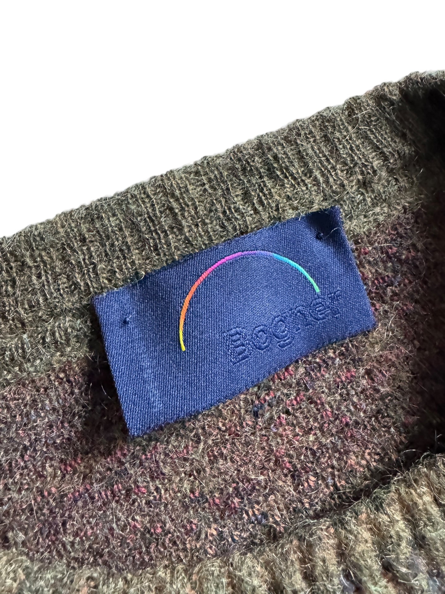 🐐 Vintage Bogner Jumper – Made in Western Germany – Men’s L – Wool & Super Kid Mohair Blend