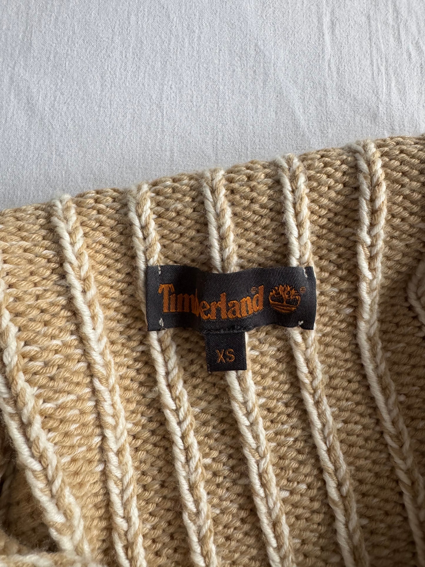 🧶 Pulover Y2K Timberland Quarter Zip din Blend Lână – XS Bărbați