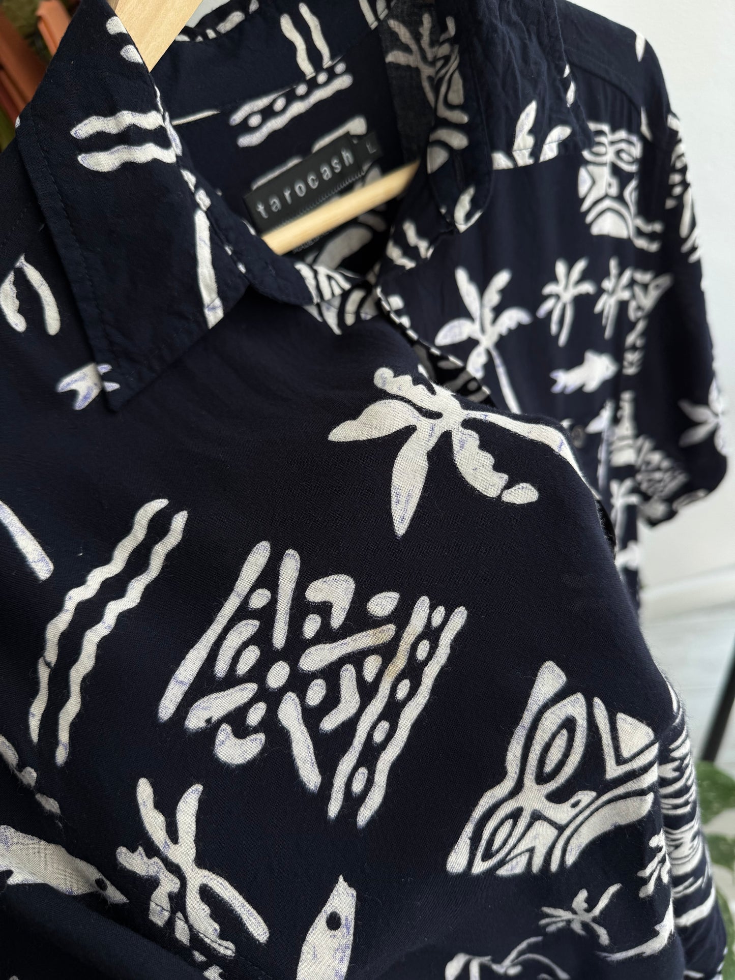 🏄‍♂️ Cămașă Imprimată Vintage Navy - Made in Australia – L Bărbați