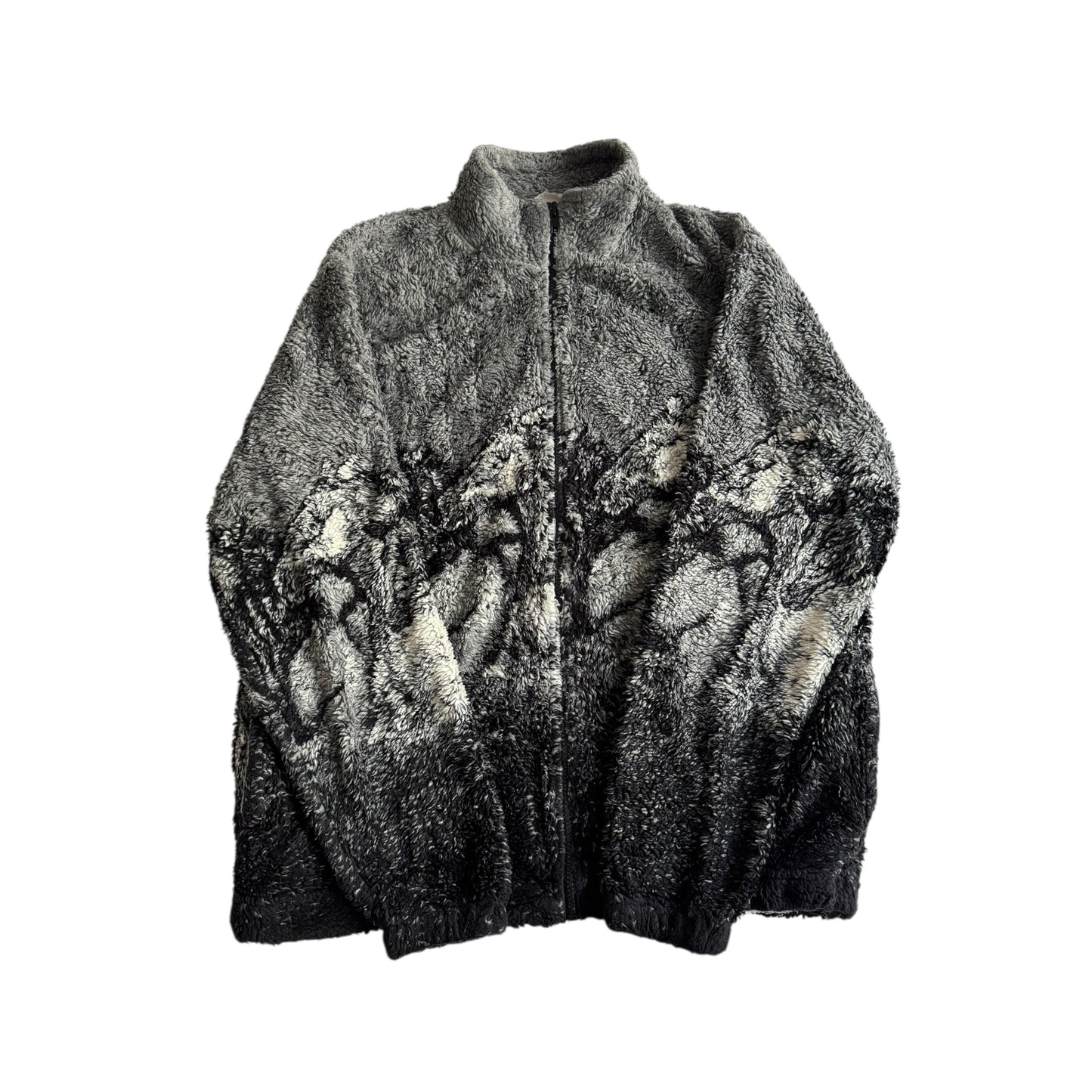 🐴 Fleece Vintage cu Print Cai – Mărimea M