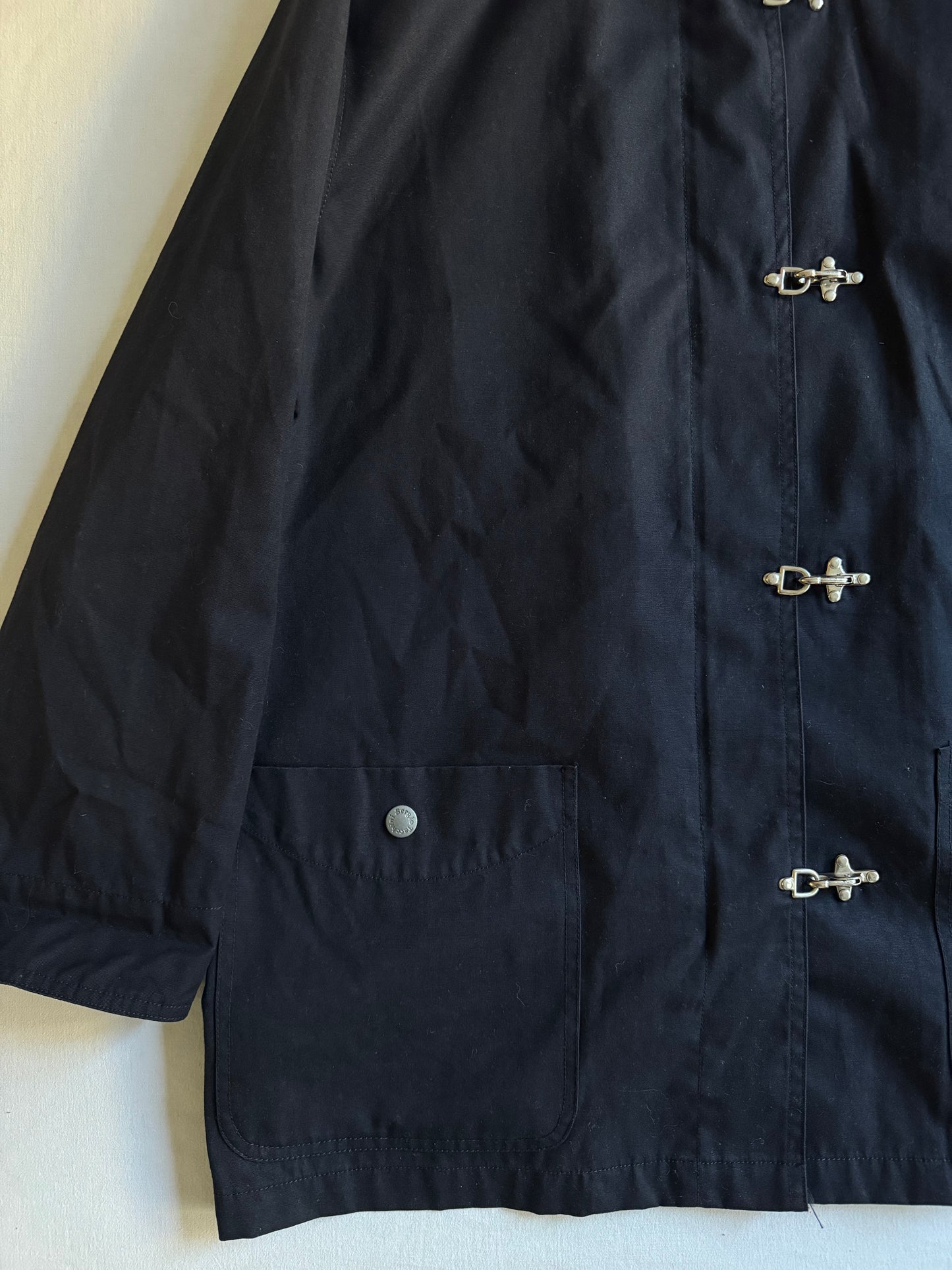 👨‍🚒 Jachetă Sergio Tacchini bleumarin închis cu închidere tip fireman clasp – mărimea M