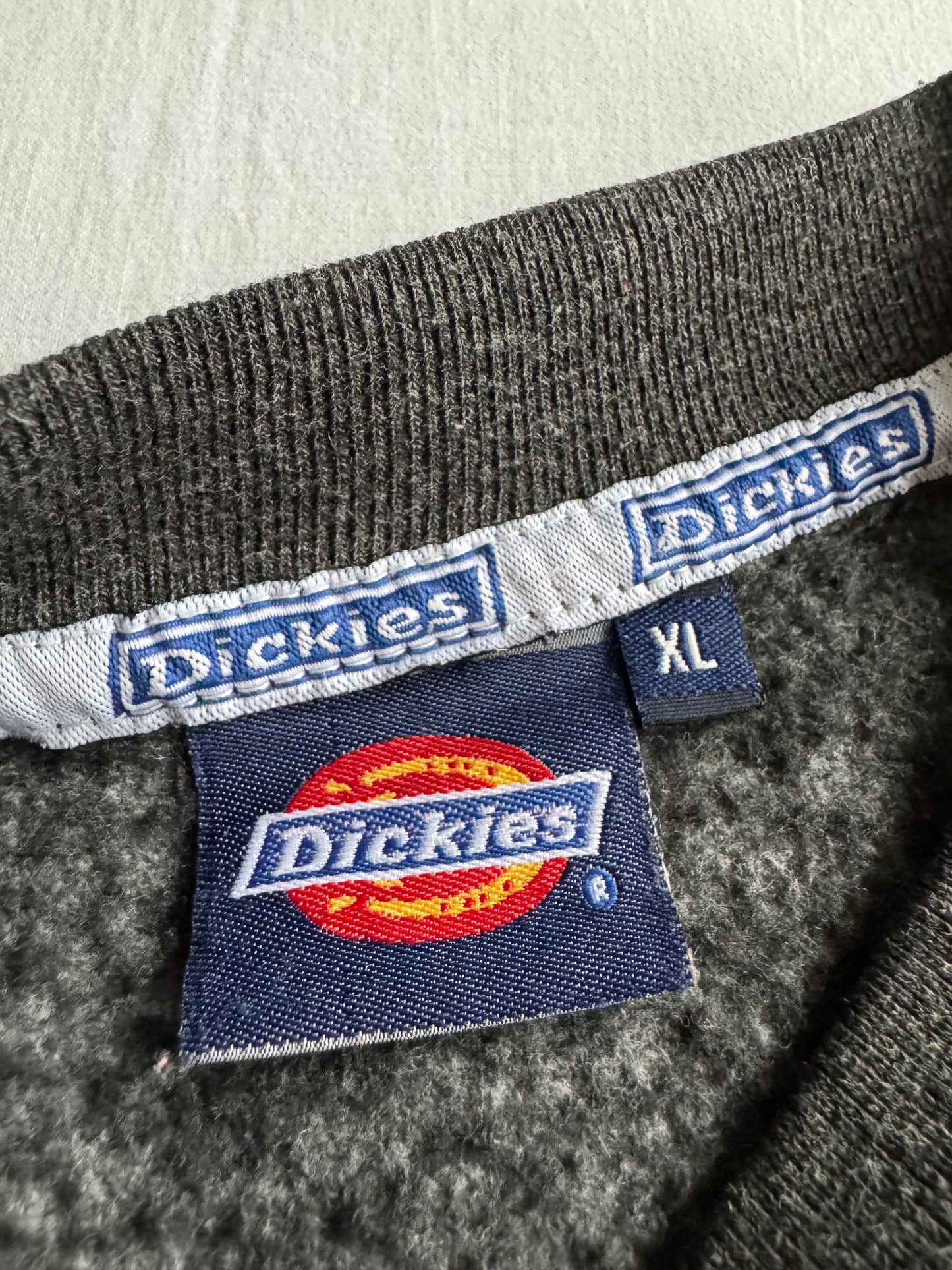 🛹 Pulover Vintage Dickies Gri Crewneck – XL