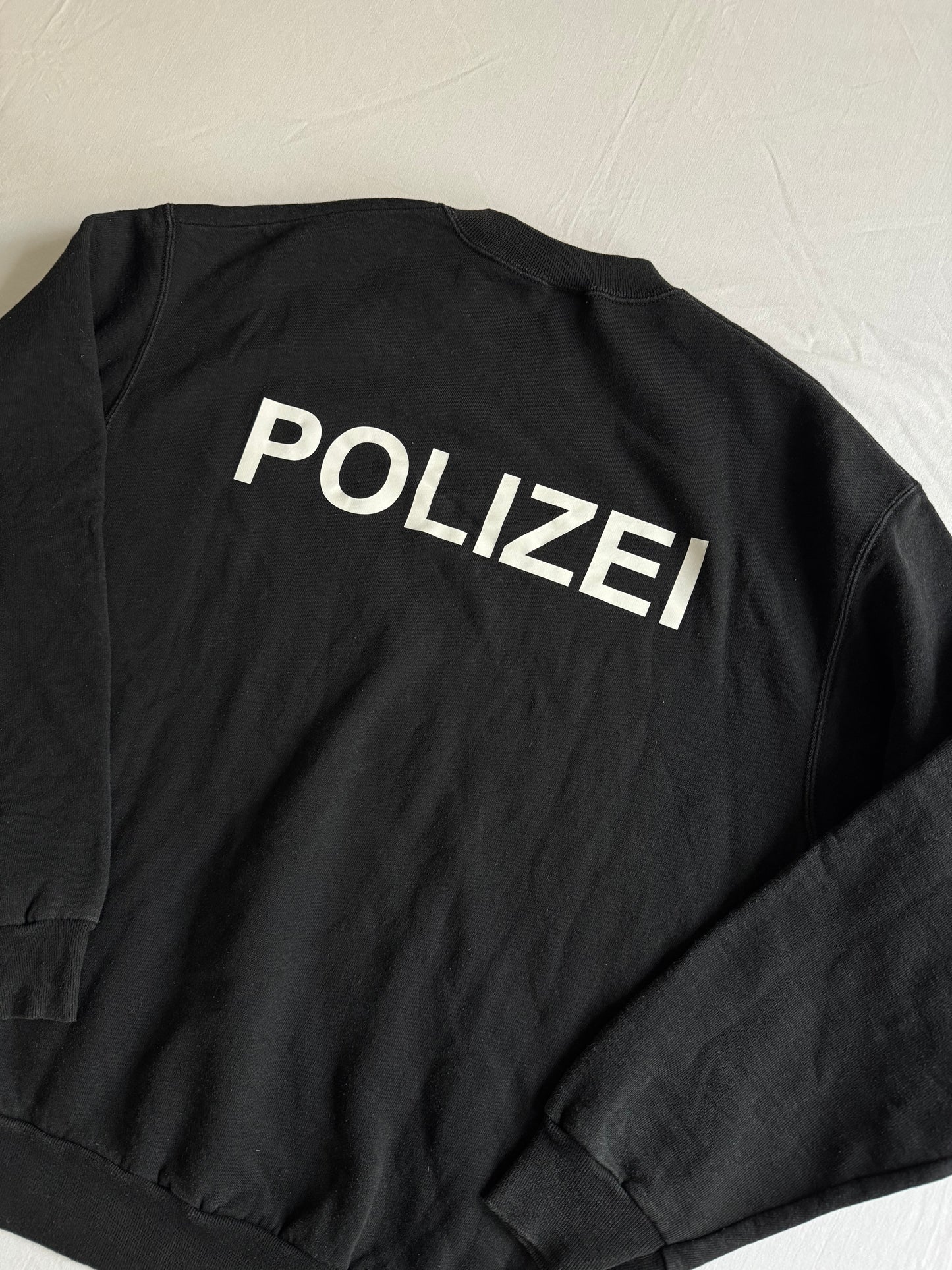 👮‍♀️ Crewneck Vintage German Polizei – Mărimea L