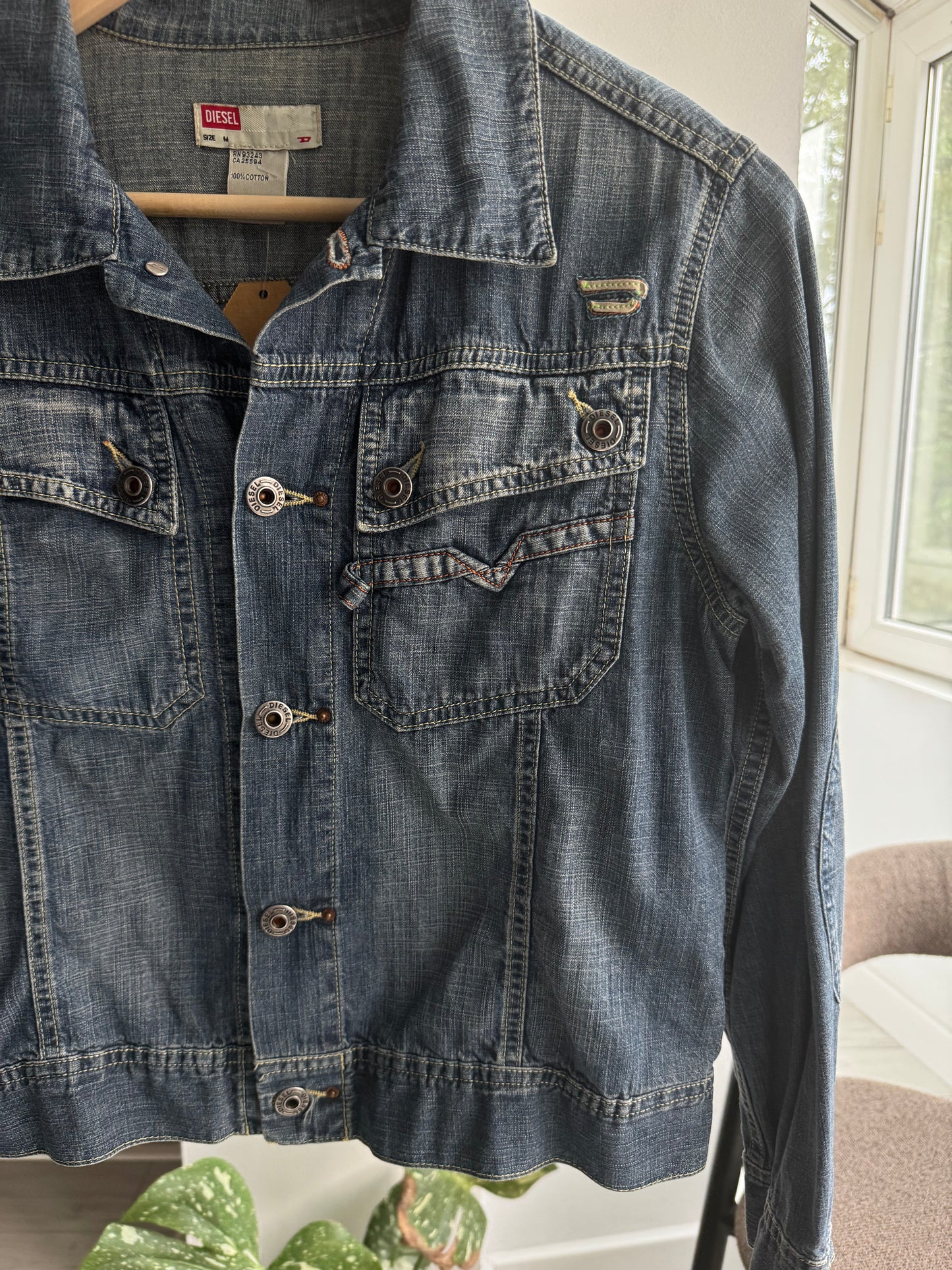 ⛽️ Jachetă Denim Diesel Y2K Vintage – M Damă
