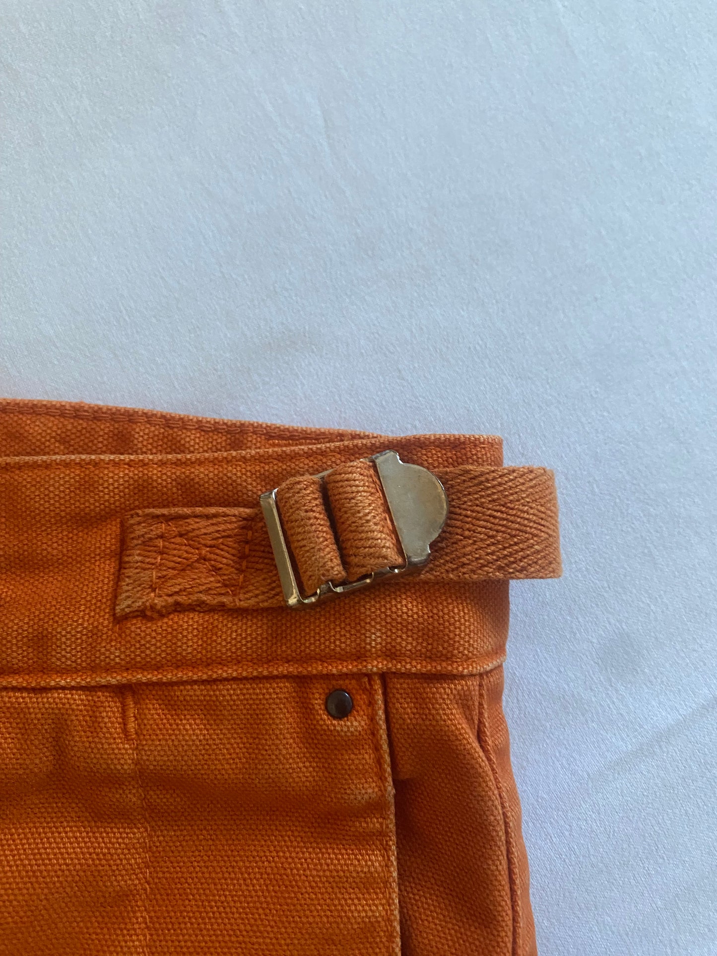 Vintage Murphy Nye Heavy Cotton Canvas Orange Sailing Trousers