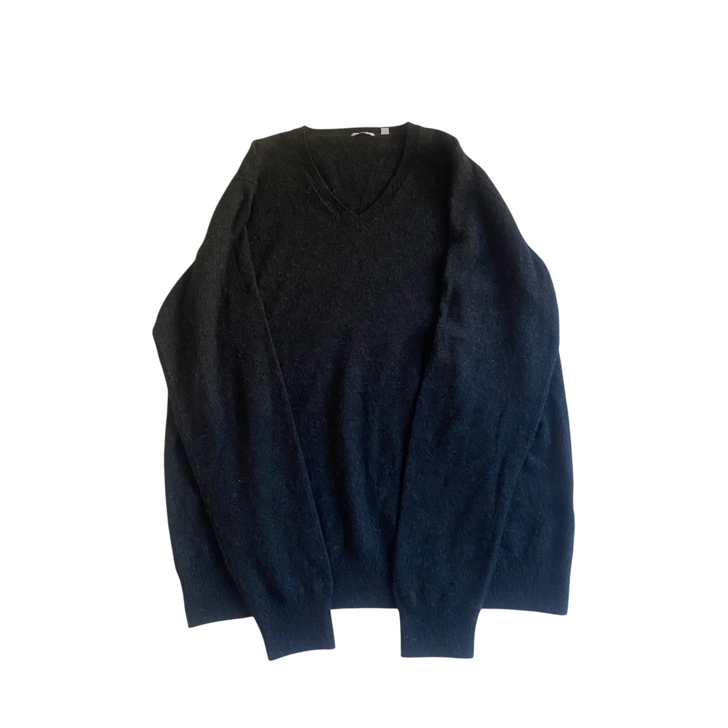 Pulover Uniqlo V-Neck – Dark Grey – 100% Cașmir – XL