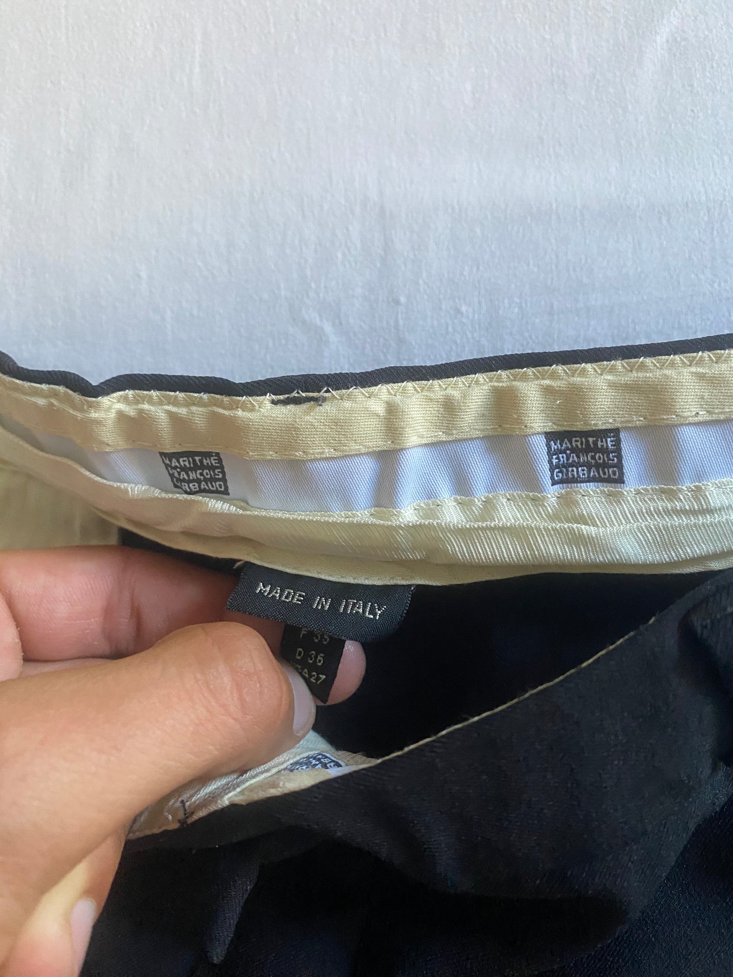 Pantaloni Y2K Marithé + François Girbaud – Baggy Negri – Made in Italy – Mărime EU 36 (Femei)