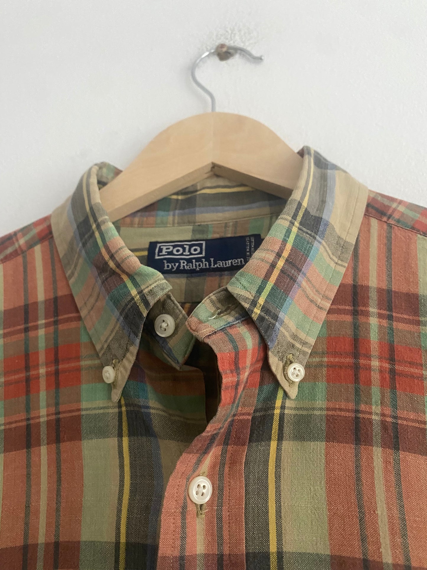 Cămașă Vintage Polo by Ralph Lauren – Flanelă din Bumbac Gros, Fit Oversized, Mărime L