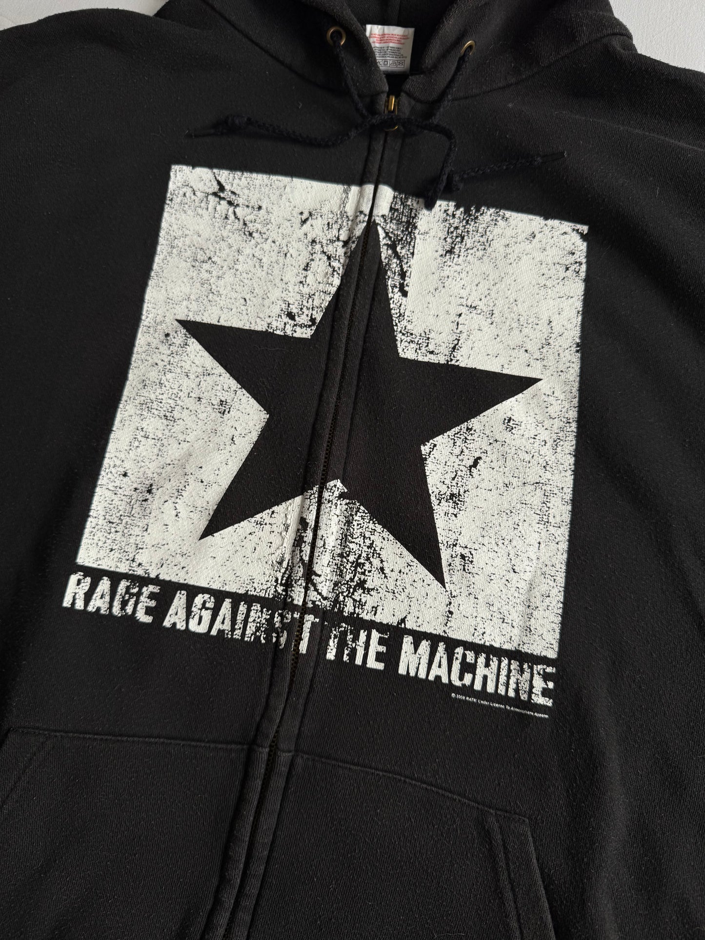 🎙️ Hanorac Band 2008 Negru Rage Against the Machine – L (XL pe etichetă)
