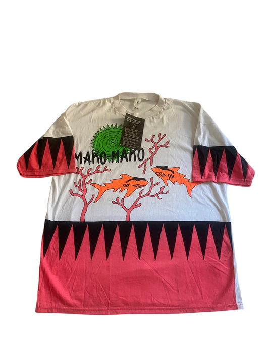 Vintage All Over Print Graphic Tee