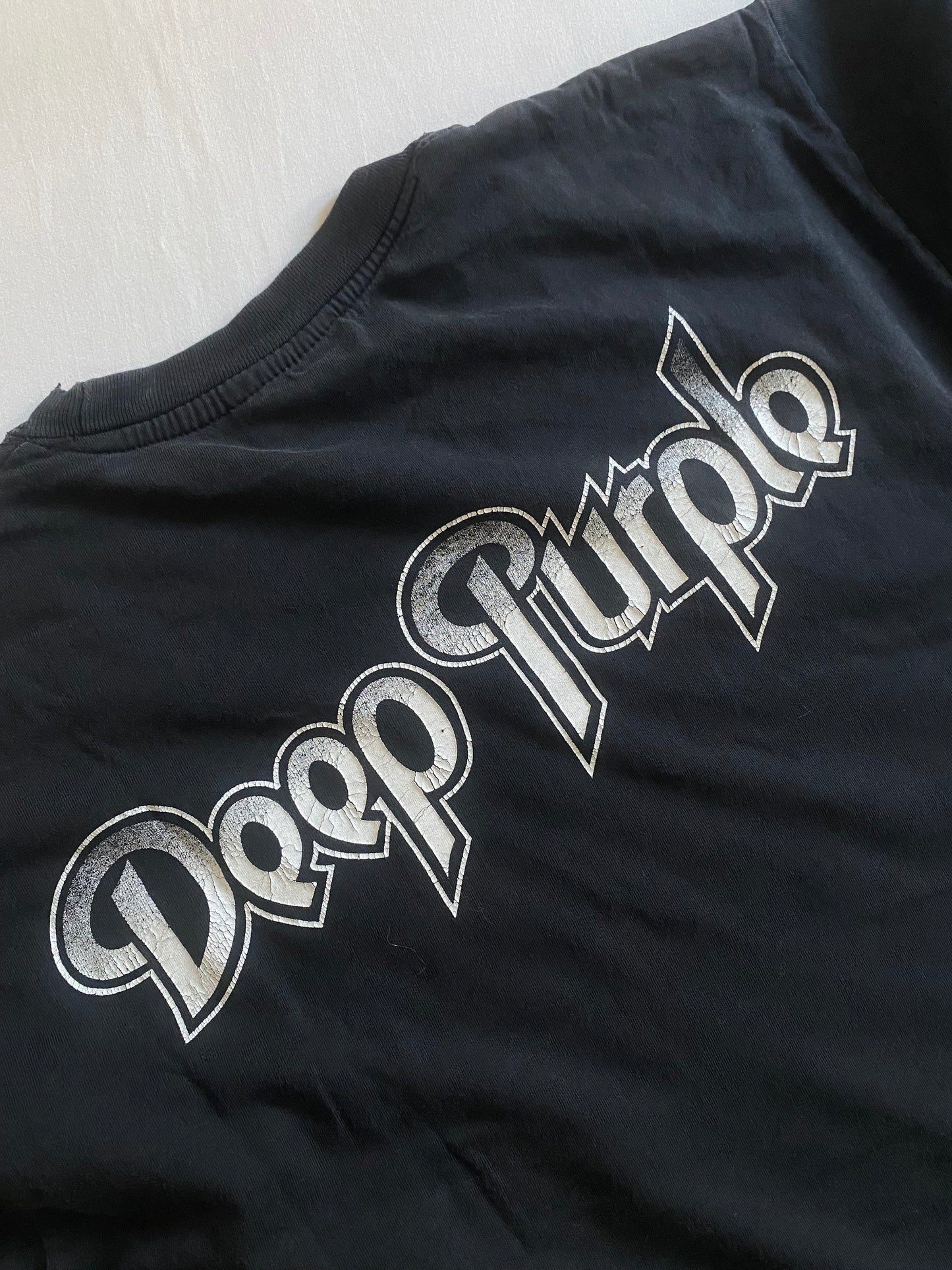 Trashed Vintage Deep Purple Stormbringer Album Tee