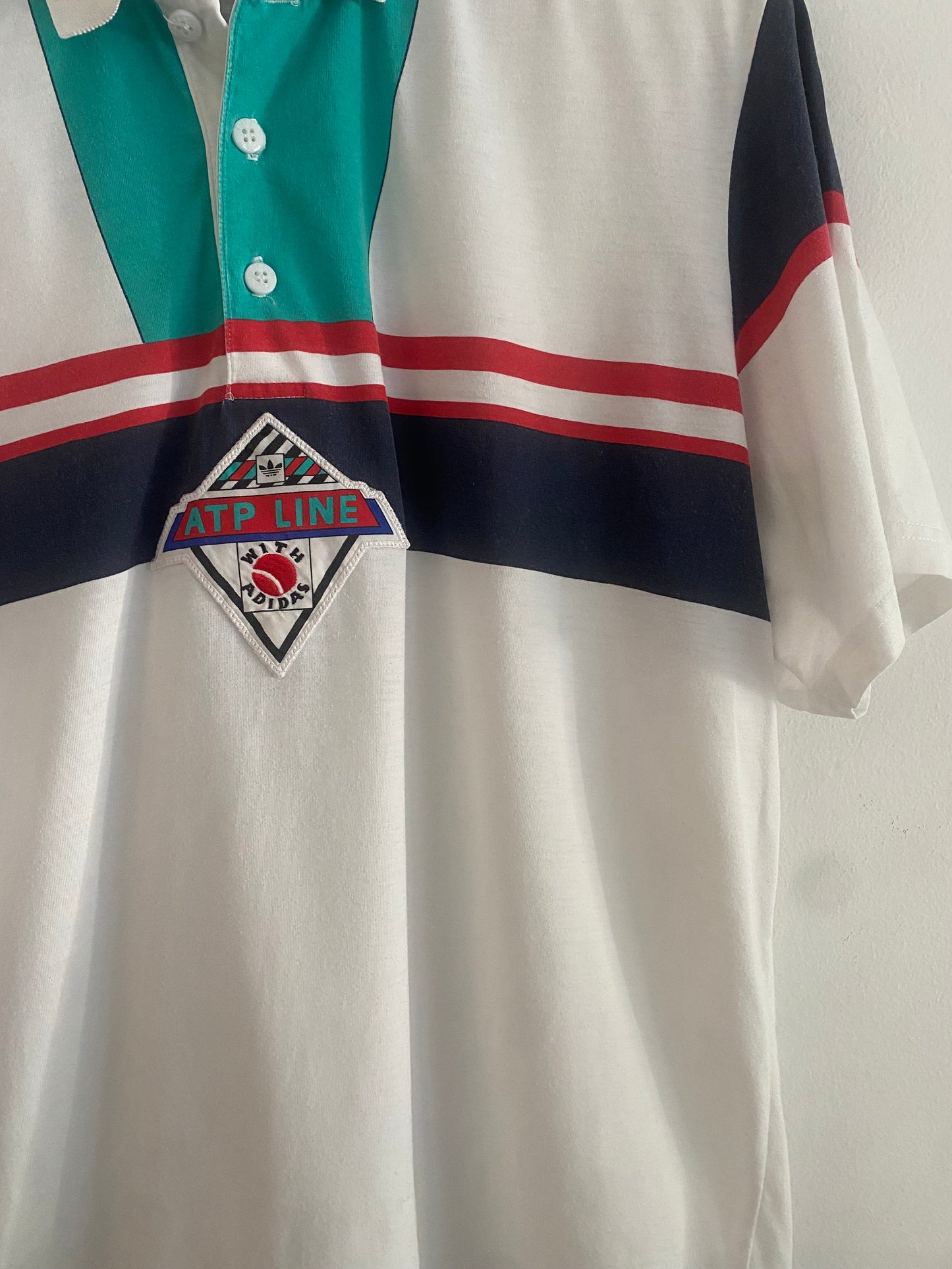 🎾 Tricou Polo Vintage Adidas Tennis „ATP Line” – Mărime L