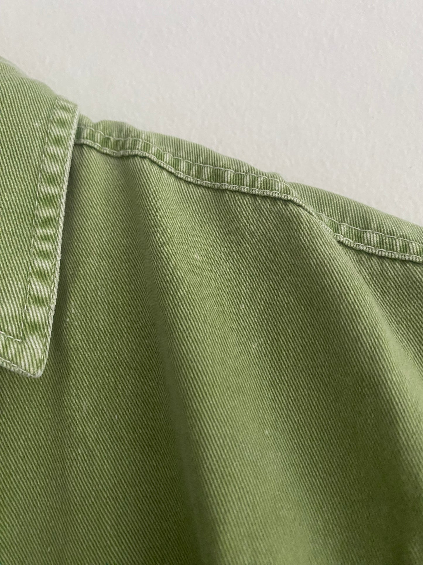 👕 Vintage Western Style Washed Green Shirt
