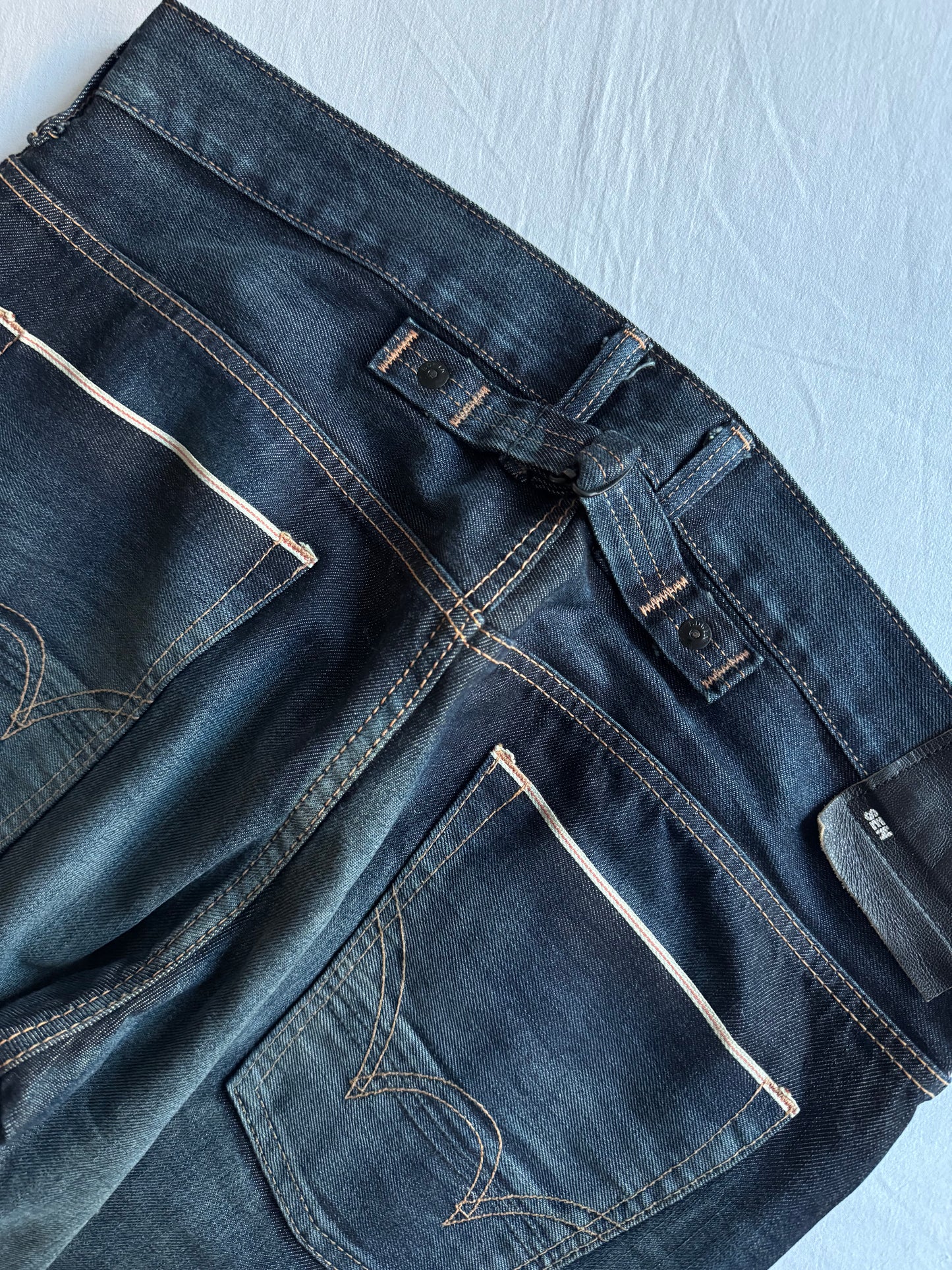 👖 Blugi Edwin Selvedge Denim cu Buckle Back – W34 L33