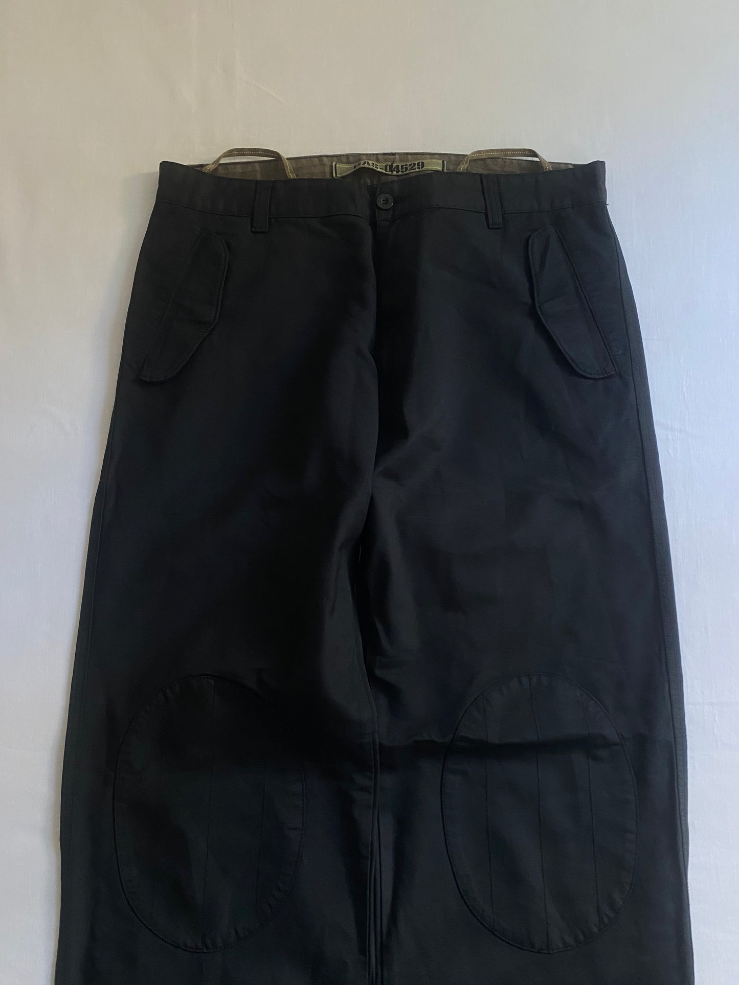 👖 Y2K GAS Jeans – Black Baggy Trousers