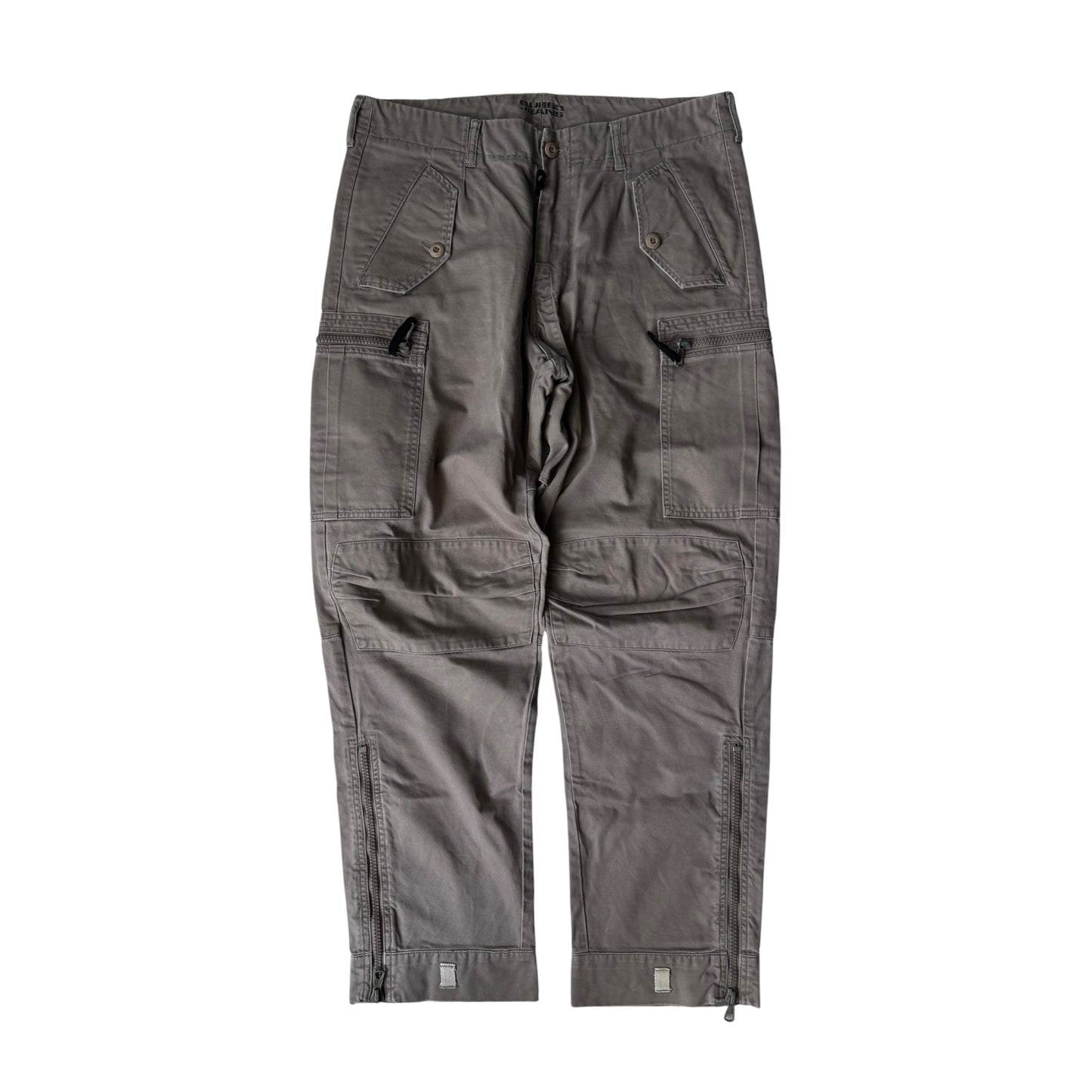 🪖 Pantaloni cargo Guess Y2K crem pentru bărbați – mărimea US 33