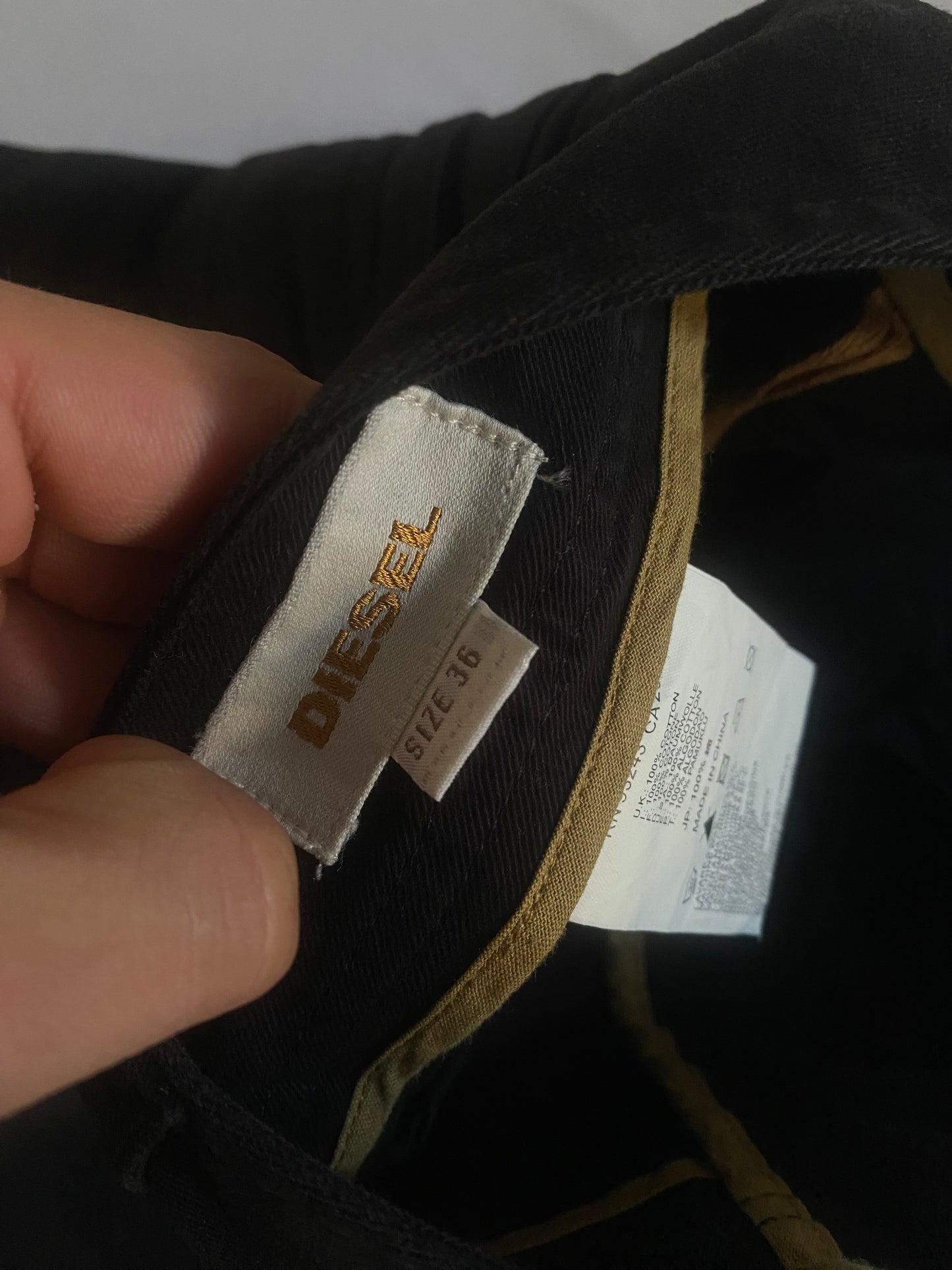 👖 Pantaloni Diesel Utility negri – Y2K Workwear Vibe