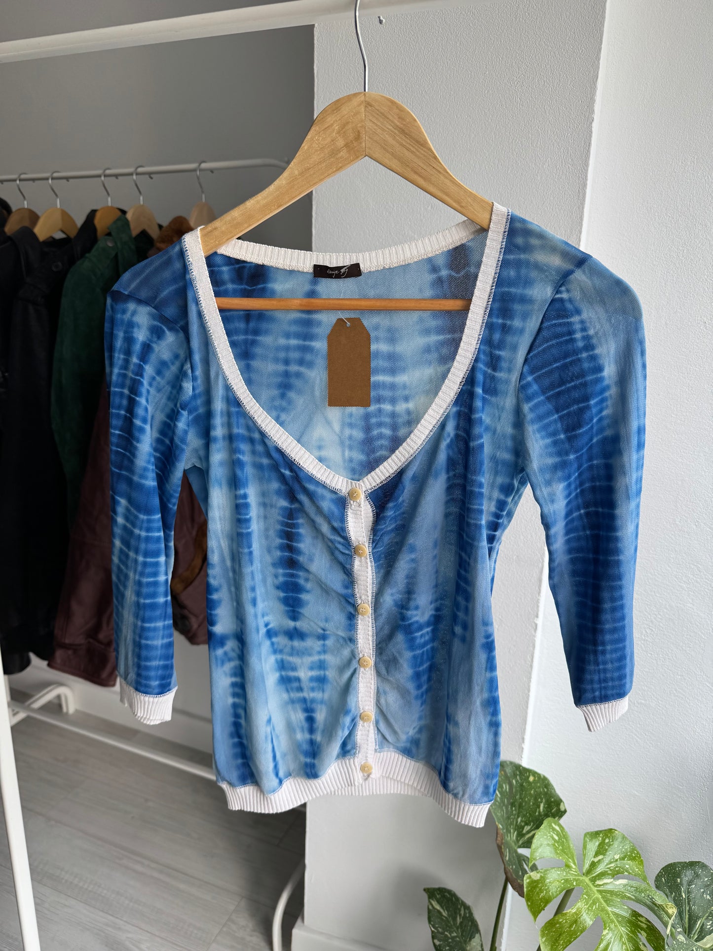 ☀️ Top Y2K Mesh – XS/S Damă – Made in Italy