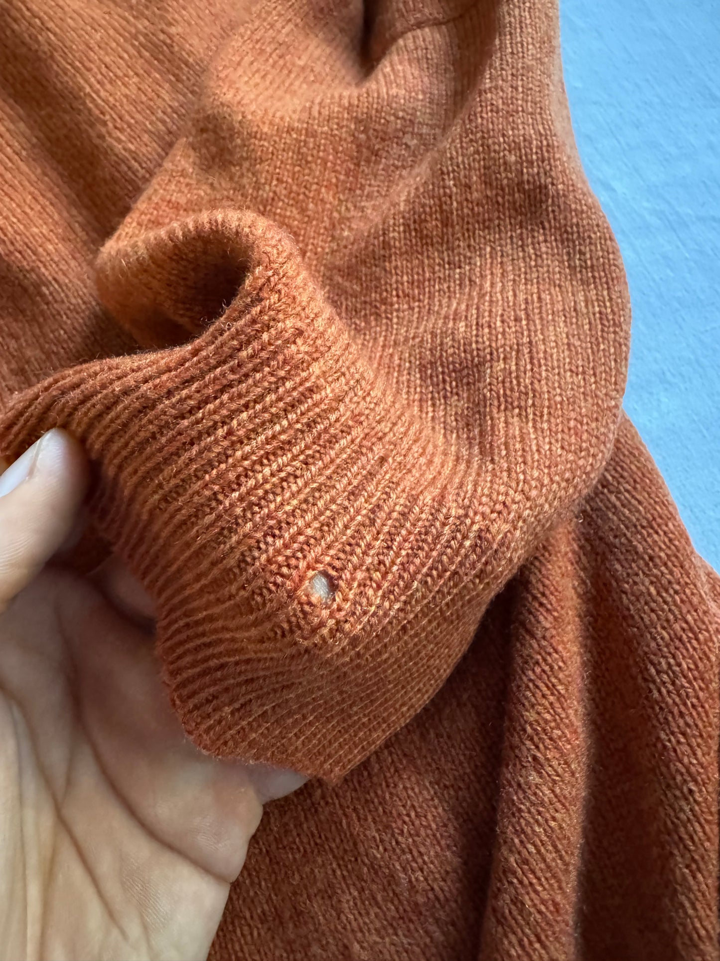 🧶 Pulover Barbour portocaliu cu fermoar – mărimea M bărbați