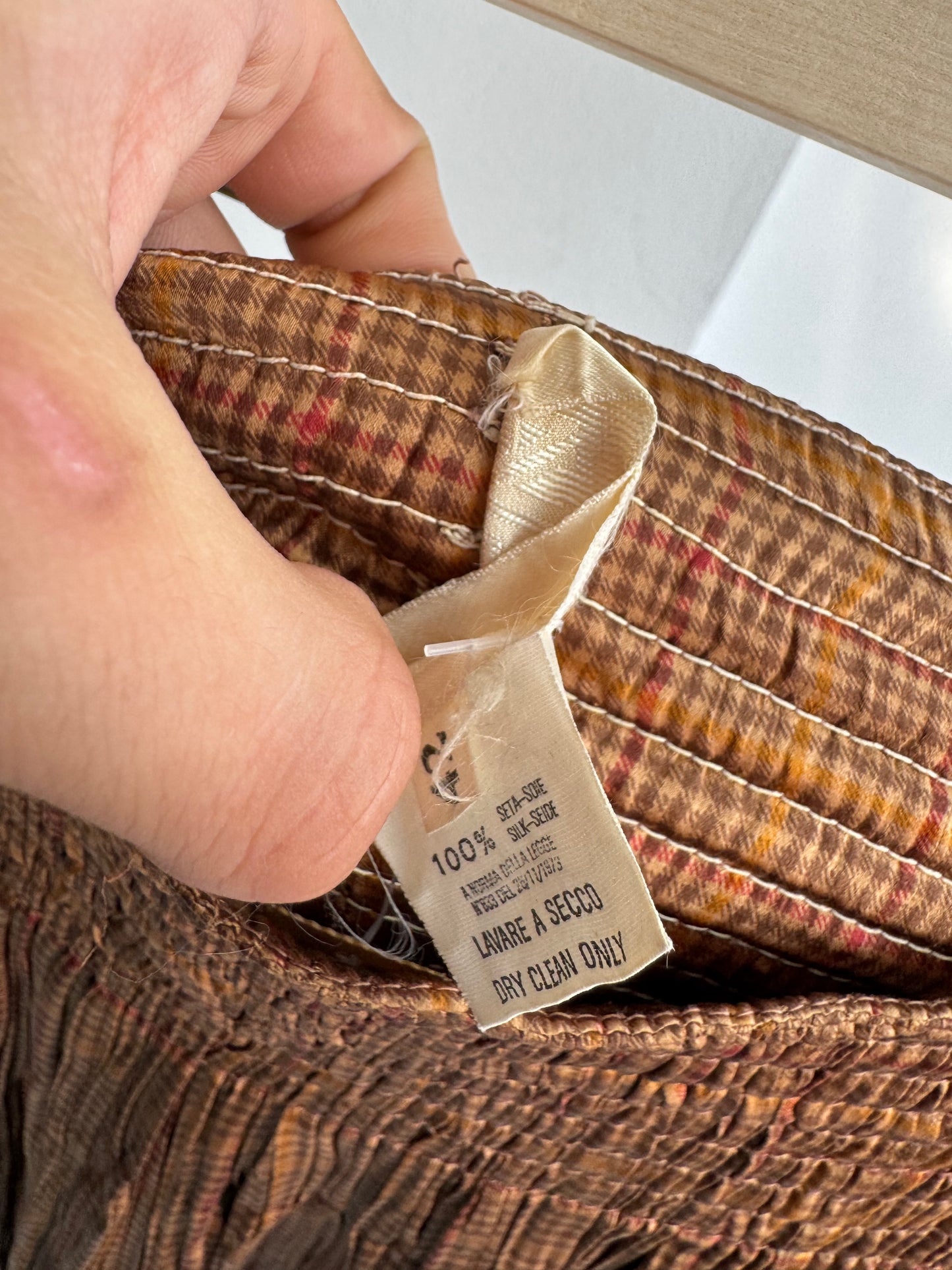✨ Fustă Vintage Printed din Mătase – IT 42 (M Damă) – Made in Italy