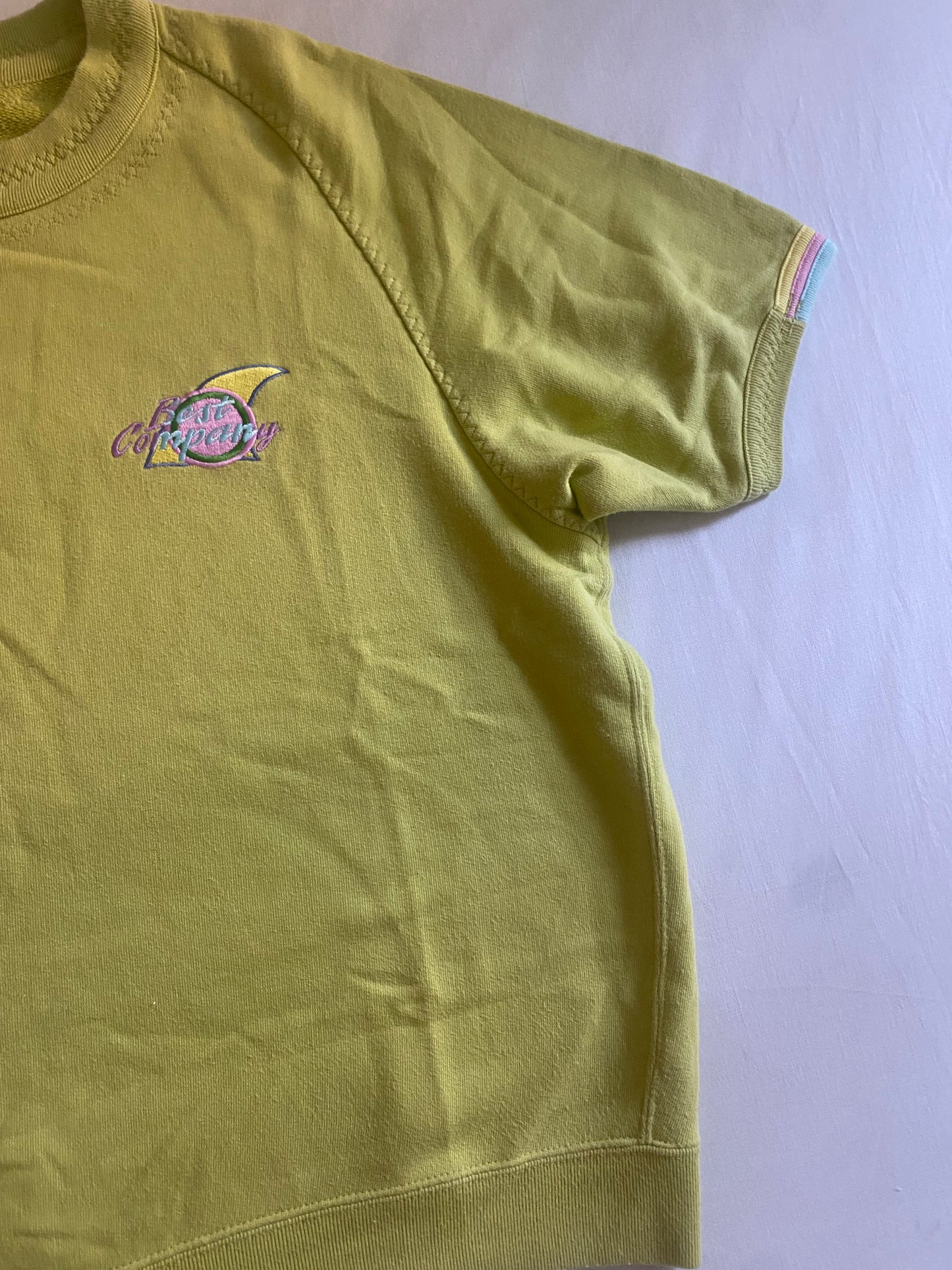 80's Vintage Lime Green Best Company Shortsleeved Crewneck