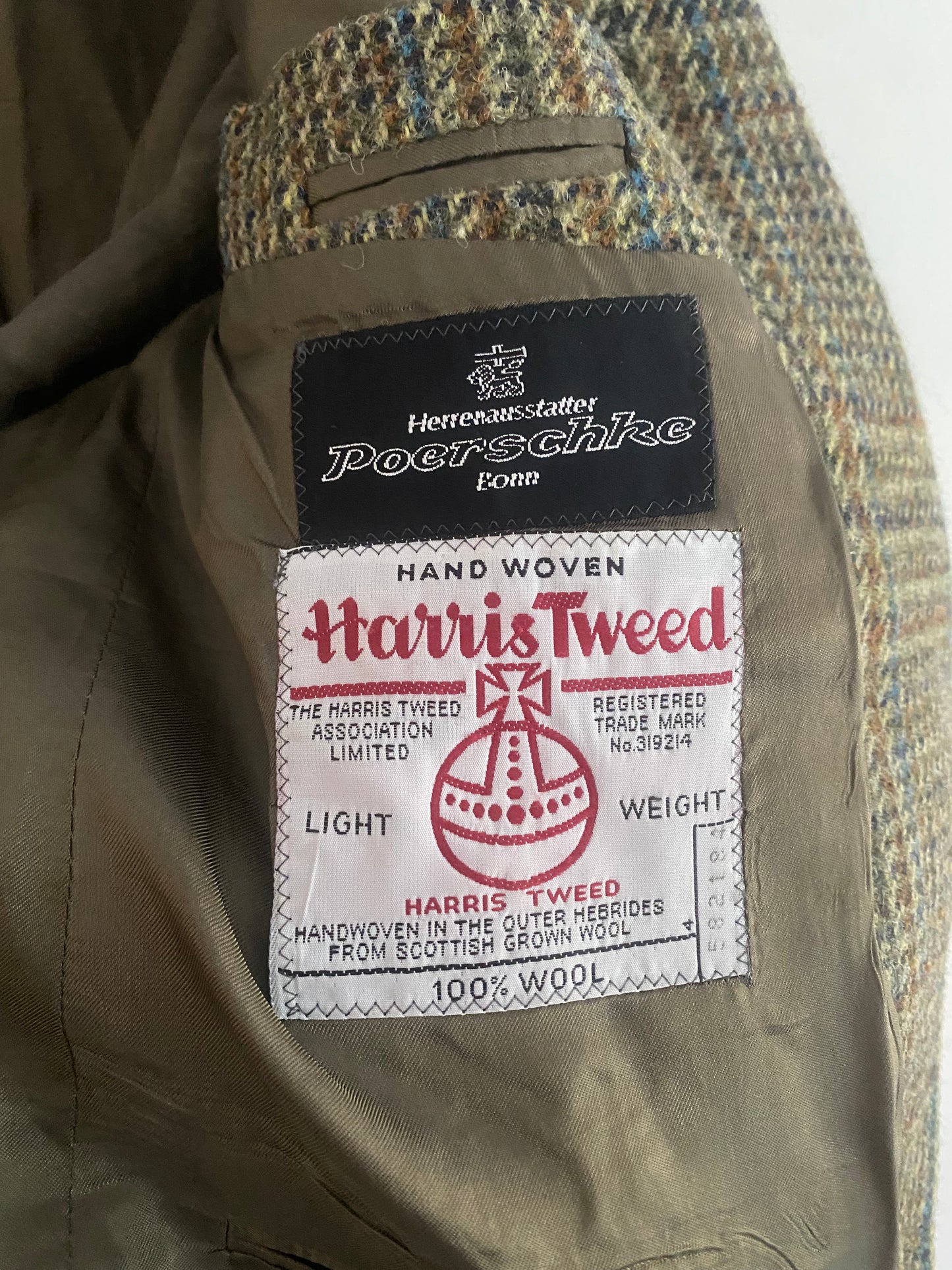 Blazer Vintage Harris Tweed – 100% Lână – Mărime 50
