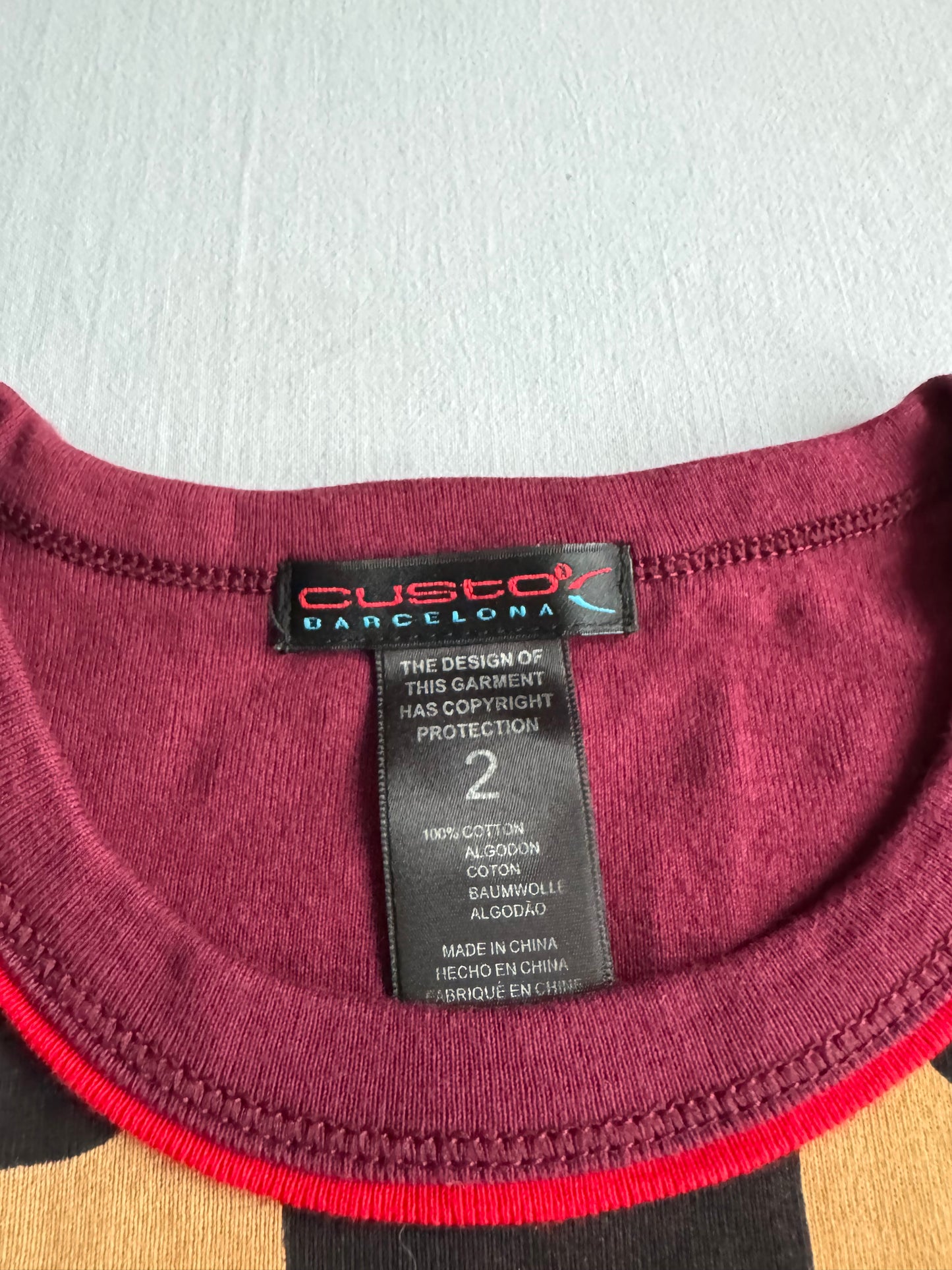 👧 Tricou Y2K Damă Custo Barcelona Graphic – S (Size 2)