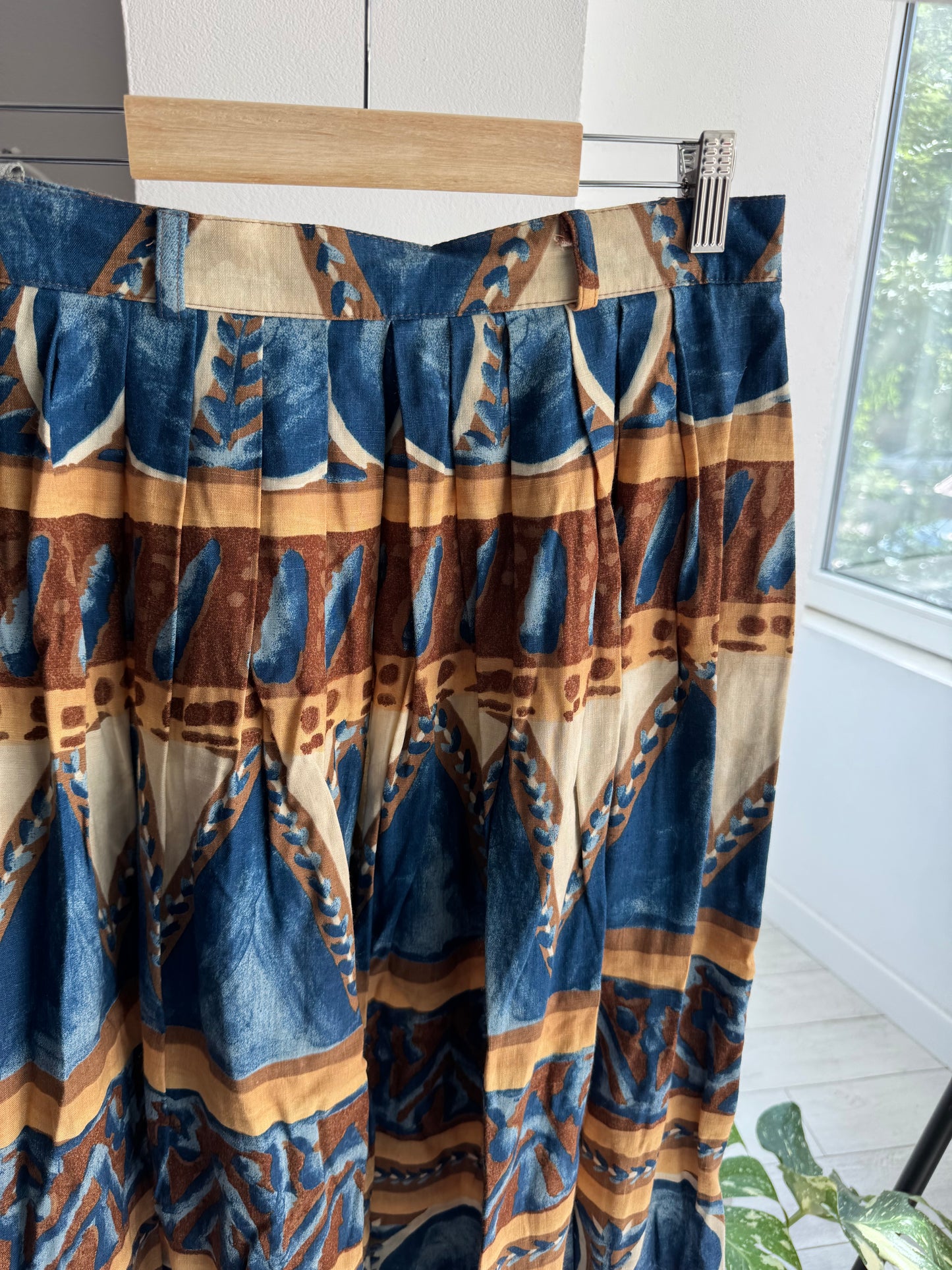 ☀️ Fustă Vintage cu Print – EU 40 Damă (M/L) – Made in Germany