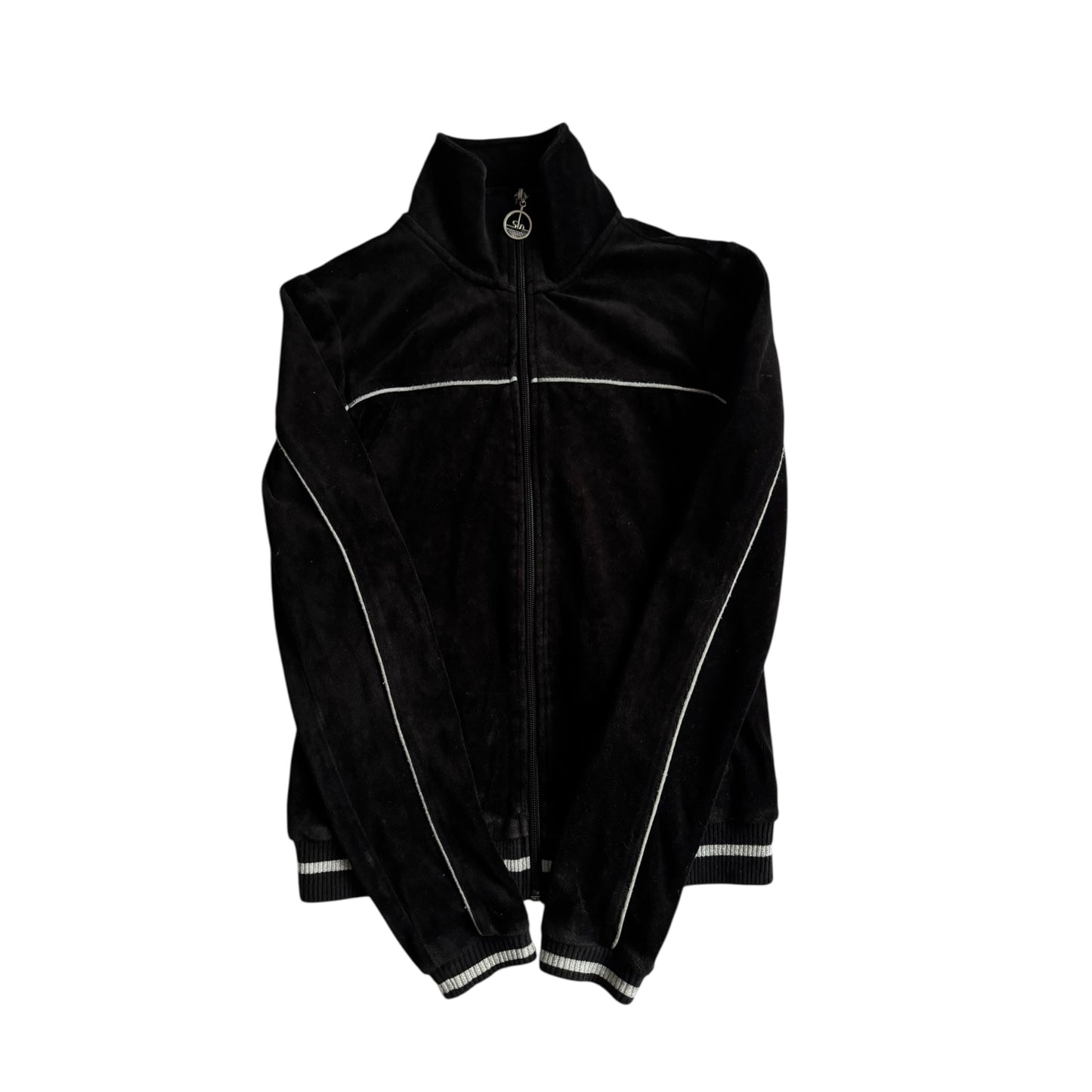 🩰 Hanorac velvet Y2K cu broderie Daisy Duck pe spate – mărime S Femei