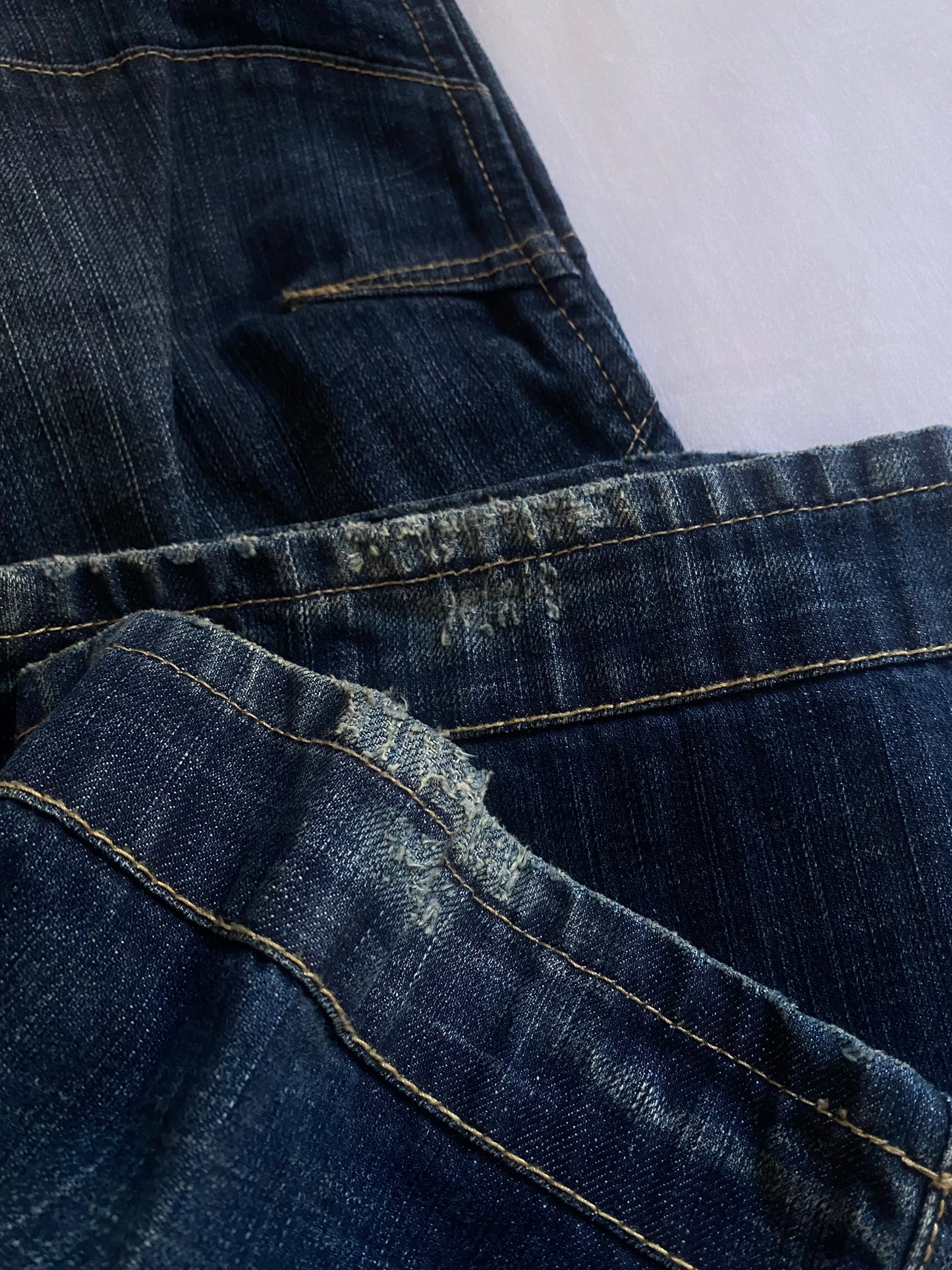 Y2K G Star Raw Elwood Buckle Back Jeans