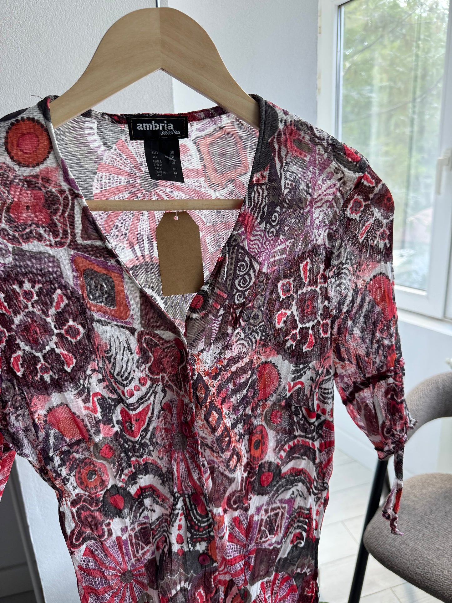 💁‍♀️ Top Mesh Printed Y2K – S Damă (36)