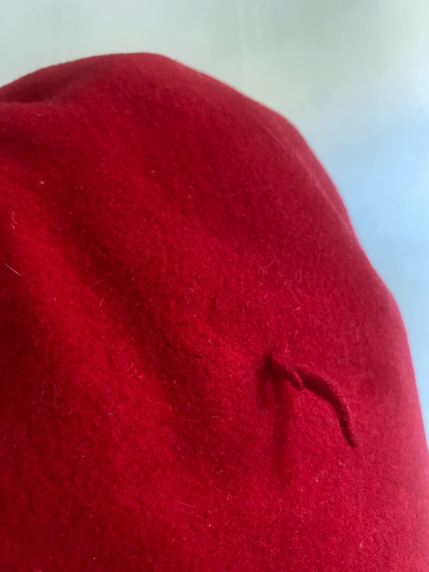 Kangol Modelaine Red Flat Cap – 100% Lână, Vintage, Mărime M