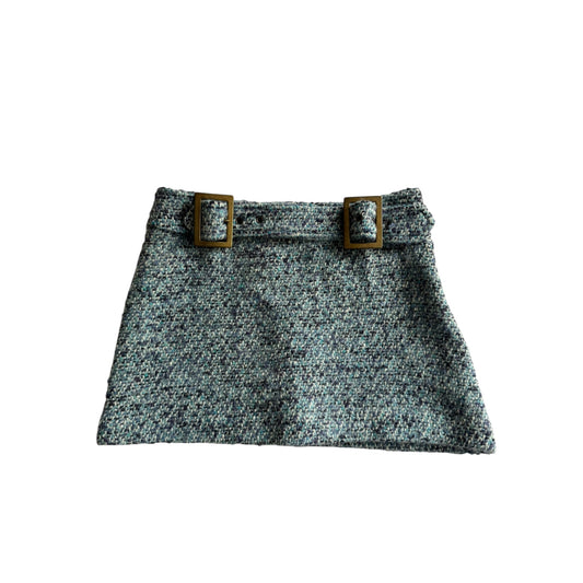 🧍‍♀️ Fustă Mini Y2K Tweed – Made in Italy – Mărime S