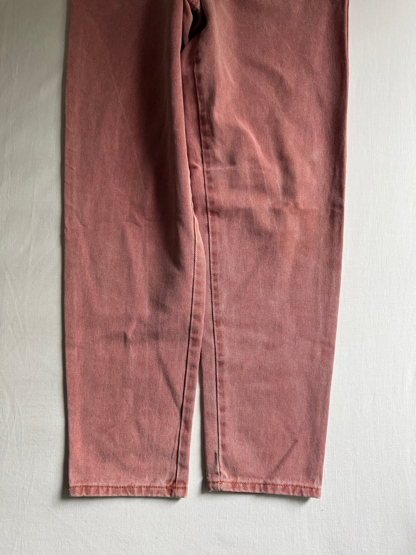 🧱 Jeans Vintage Armani – 80’s – Burnt Brick Red – US 30 / EU 40