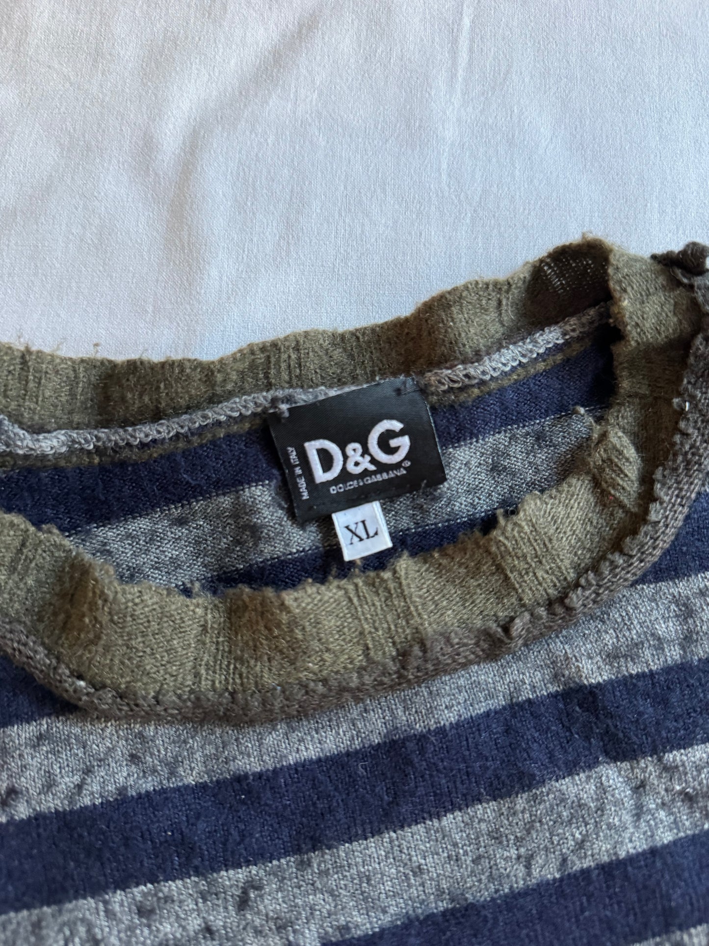 🧶 Pulover Y2K Dolce & Gabbana – Archive – Made in Italy – mărimea XL femei