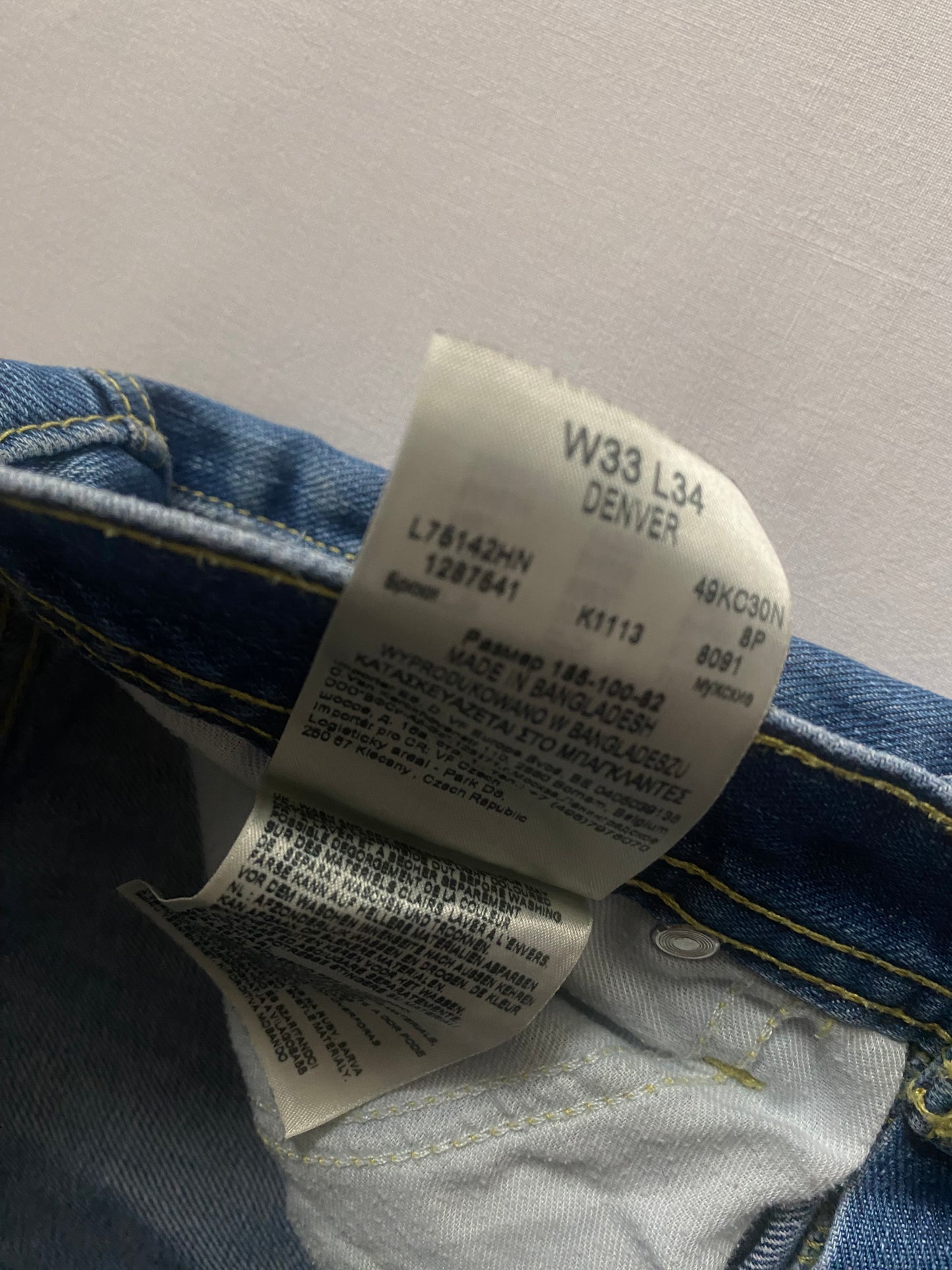 👖 Jeanși Y2K Lee Denver – Light Wash – Bootcut – W33 L34