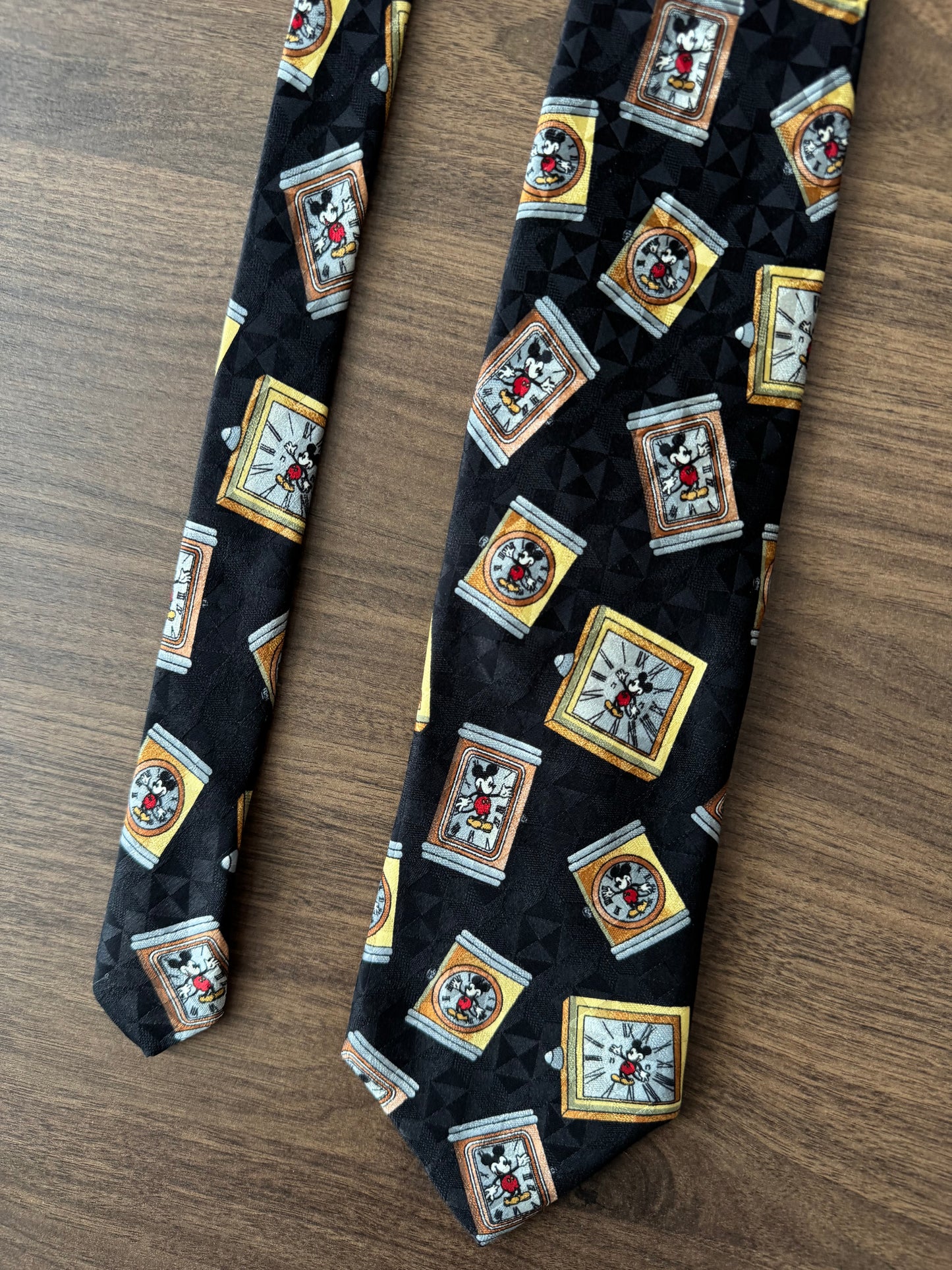 🖼️ Cravată Mickey Mouse Disney Printed Vintage | Mătase Naturală | Made in Italy